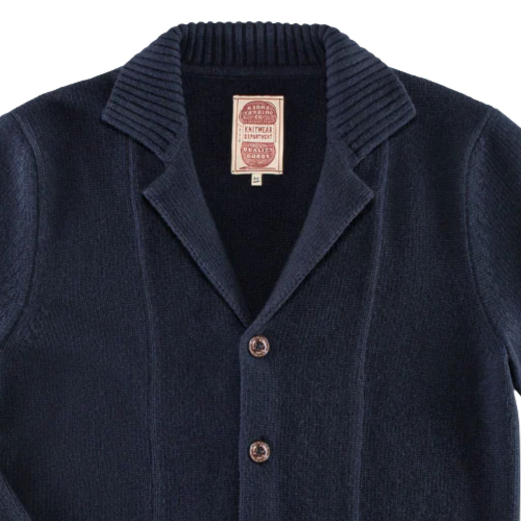Saint Collar Cardigan - Navy