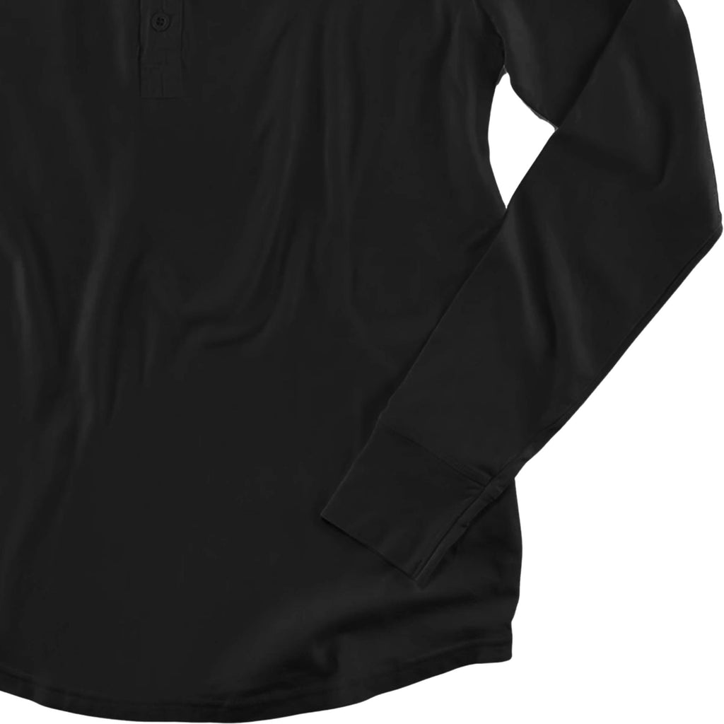 The New Elder Henley Shirt - Black