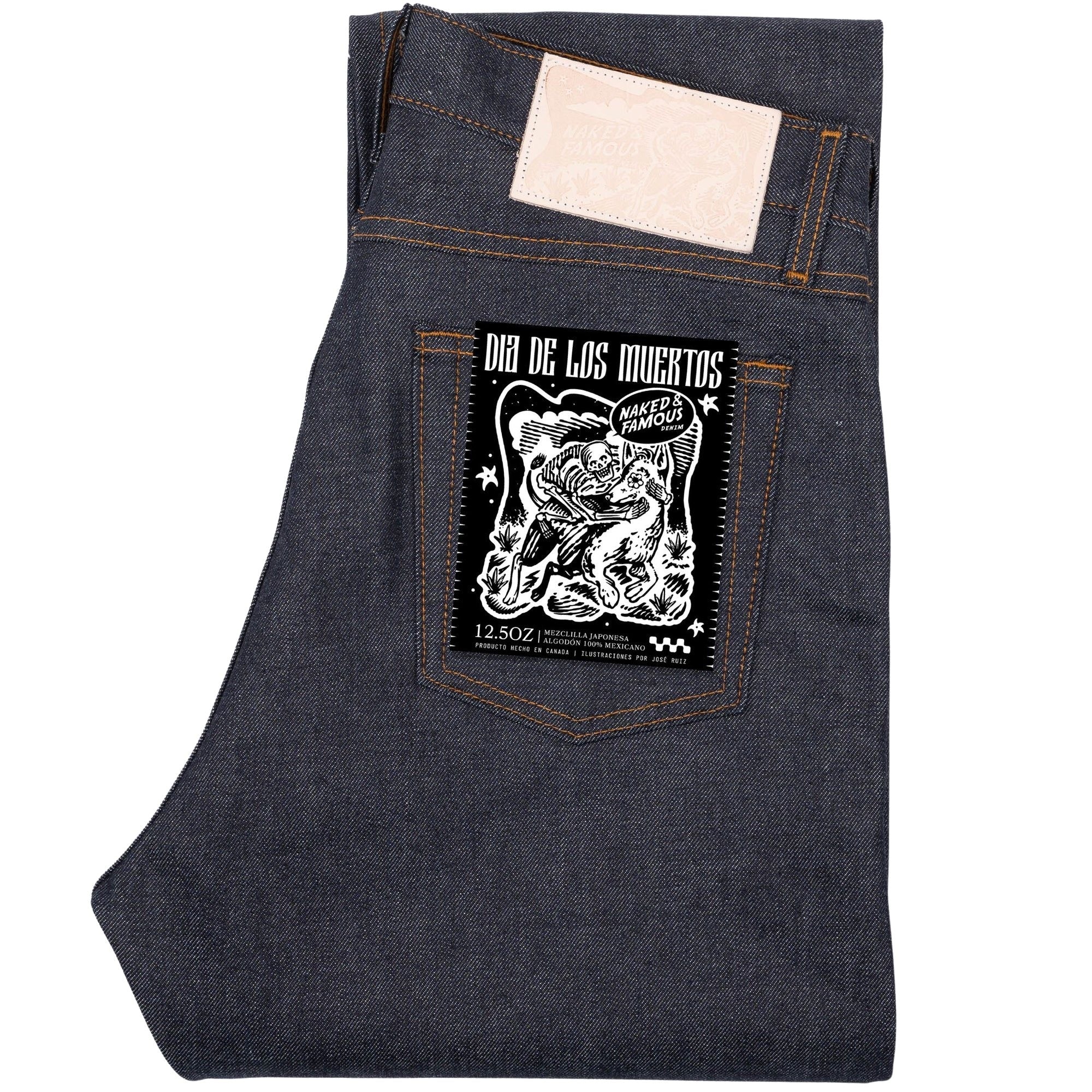 True Guy Dia De Los Muertos Selvedge - Indigo