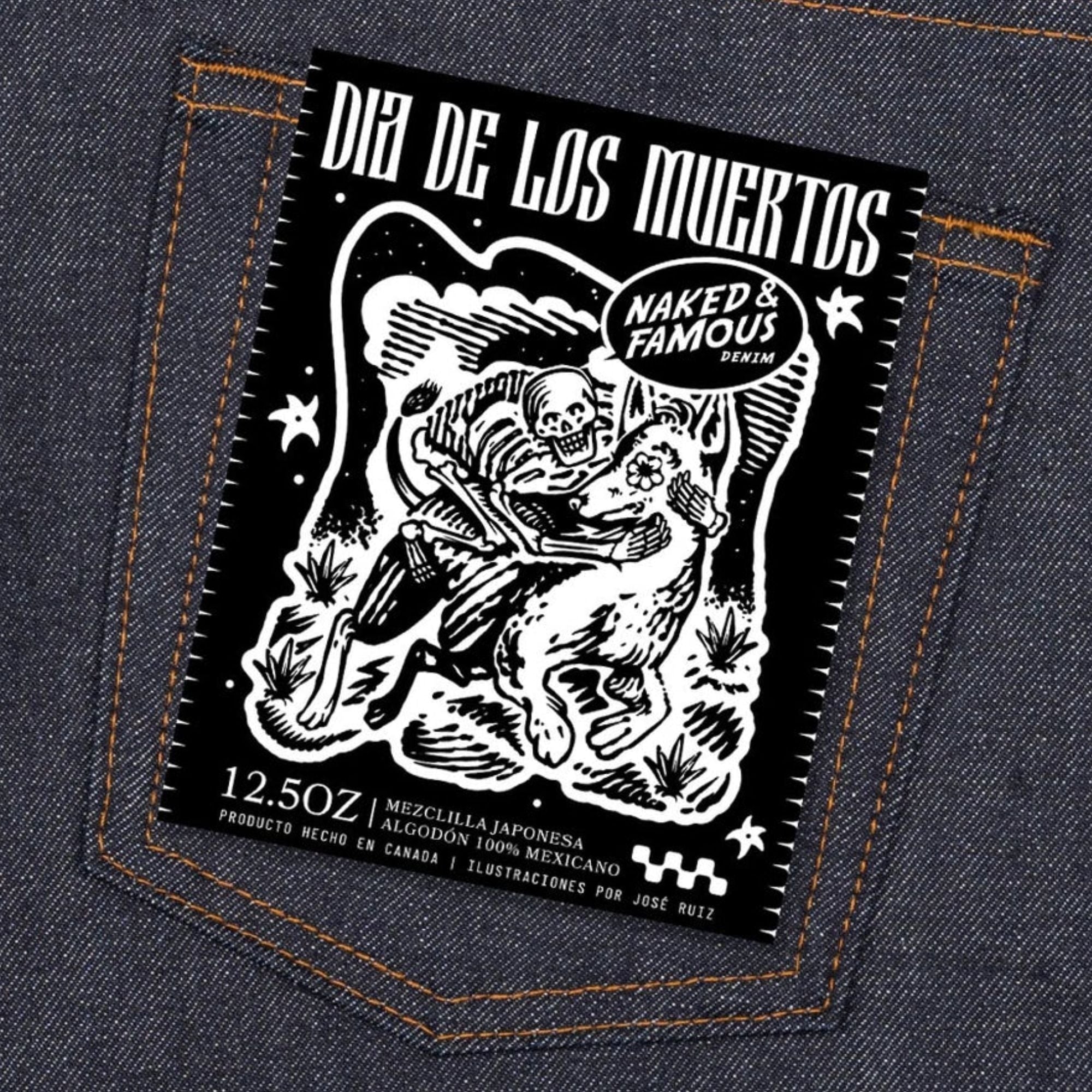 Weird Guy Dia De Los Muertos Selvedge - Indigo