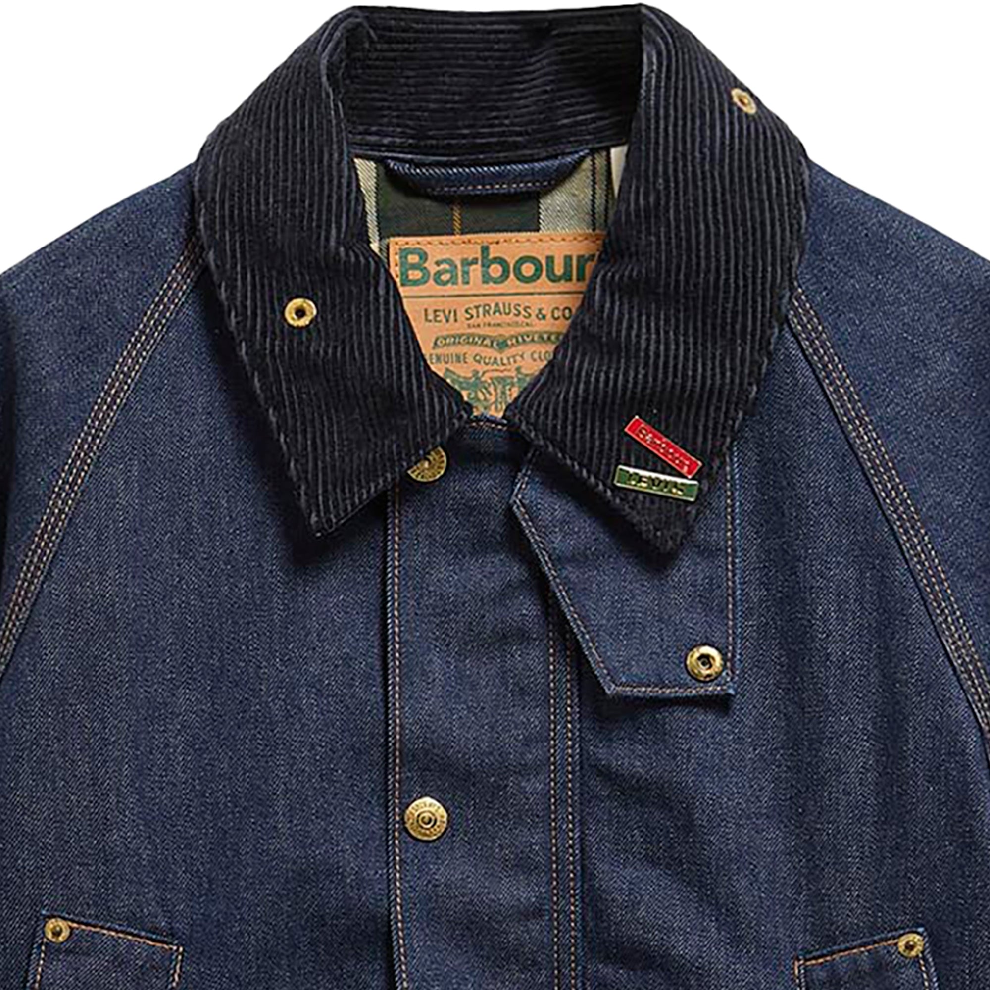 Barbour x Levis x Levi's Oversized Bedale Denim Jacket - Denim