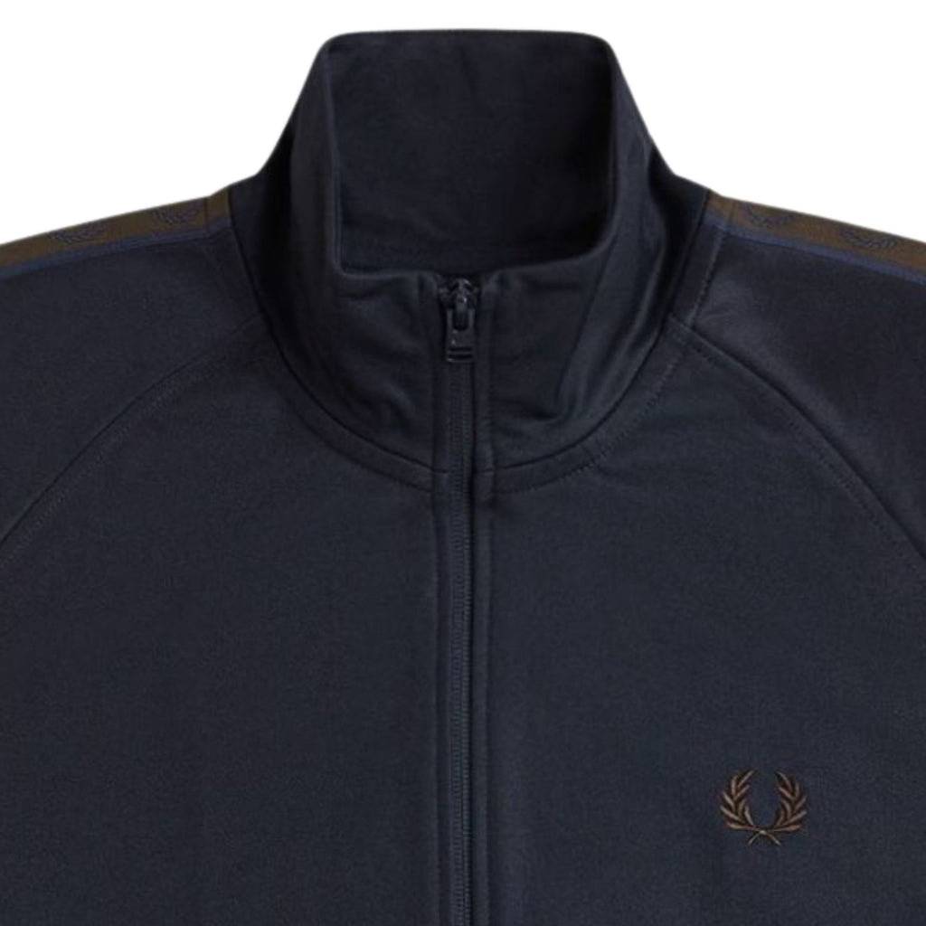 Fred Perry Contrast Sleeve Track Jacket - Navy