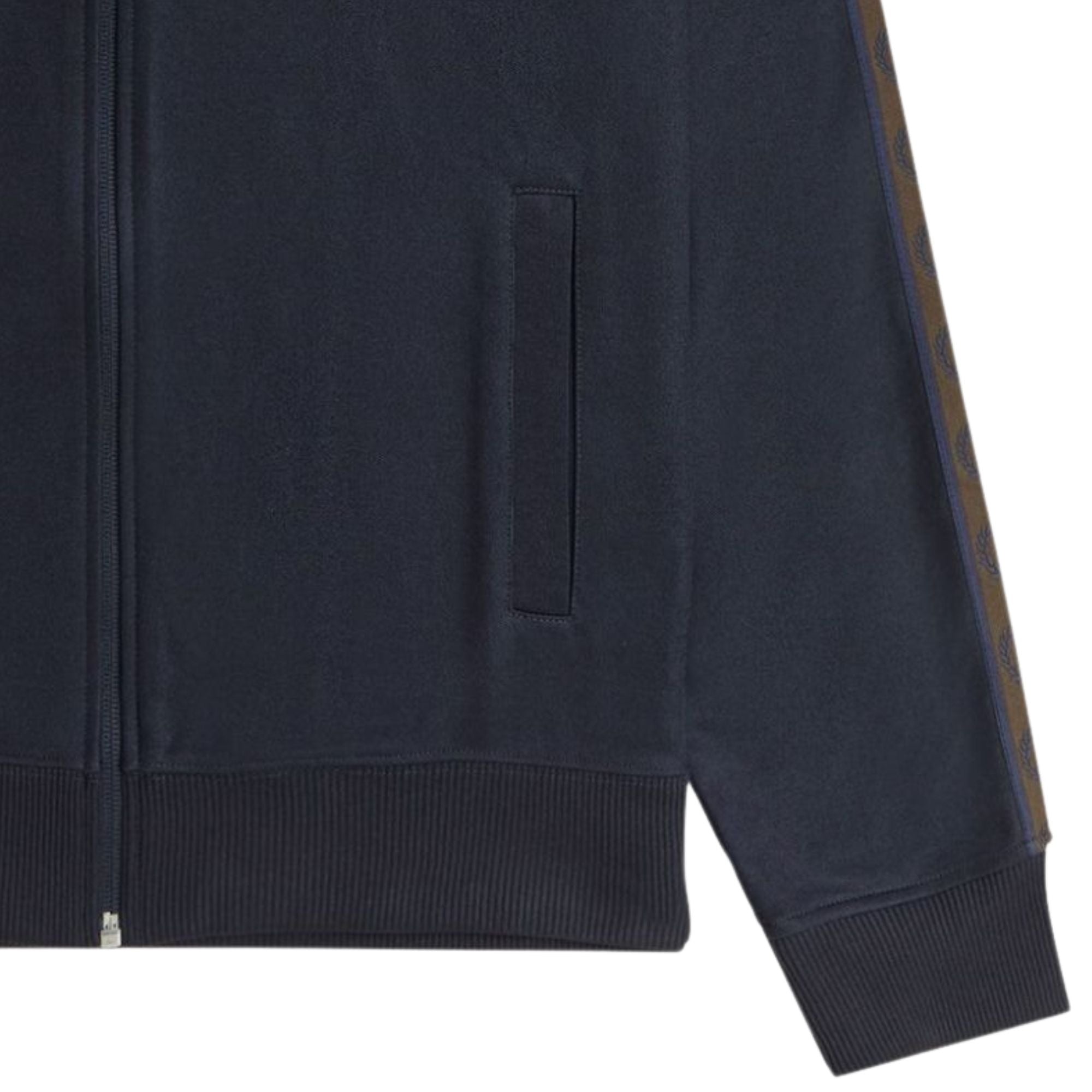 Fred Perry Contrast Sleeve Track Jacket - Navy