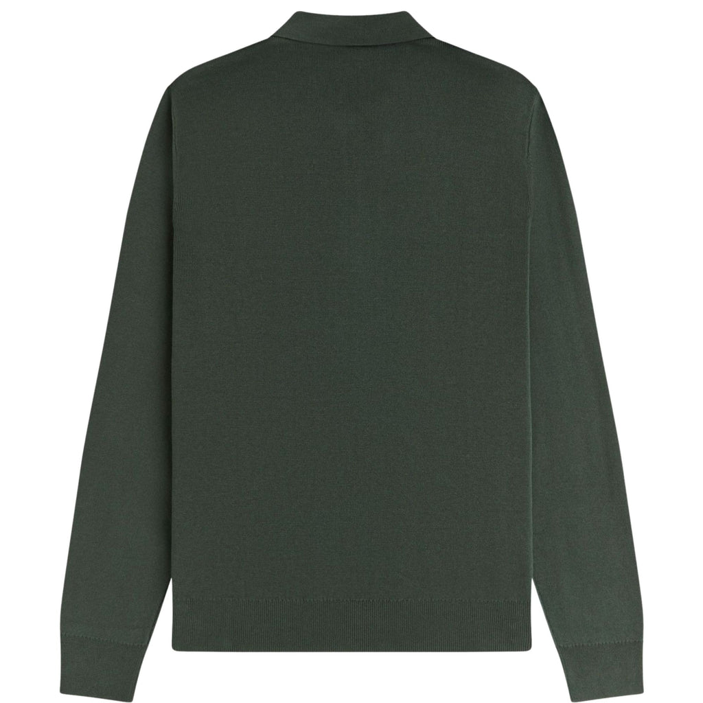 Tonal Stripe Knitted Shirt - Court Green