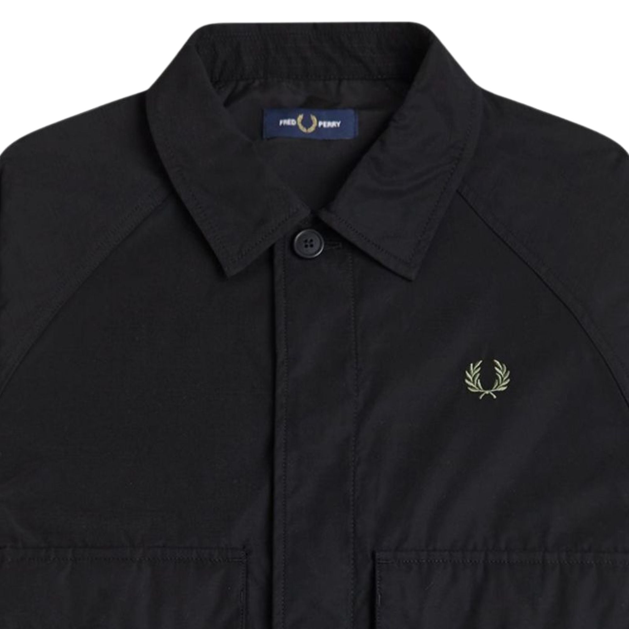 Raglan Utility Overshirt - Black