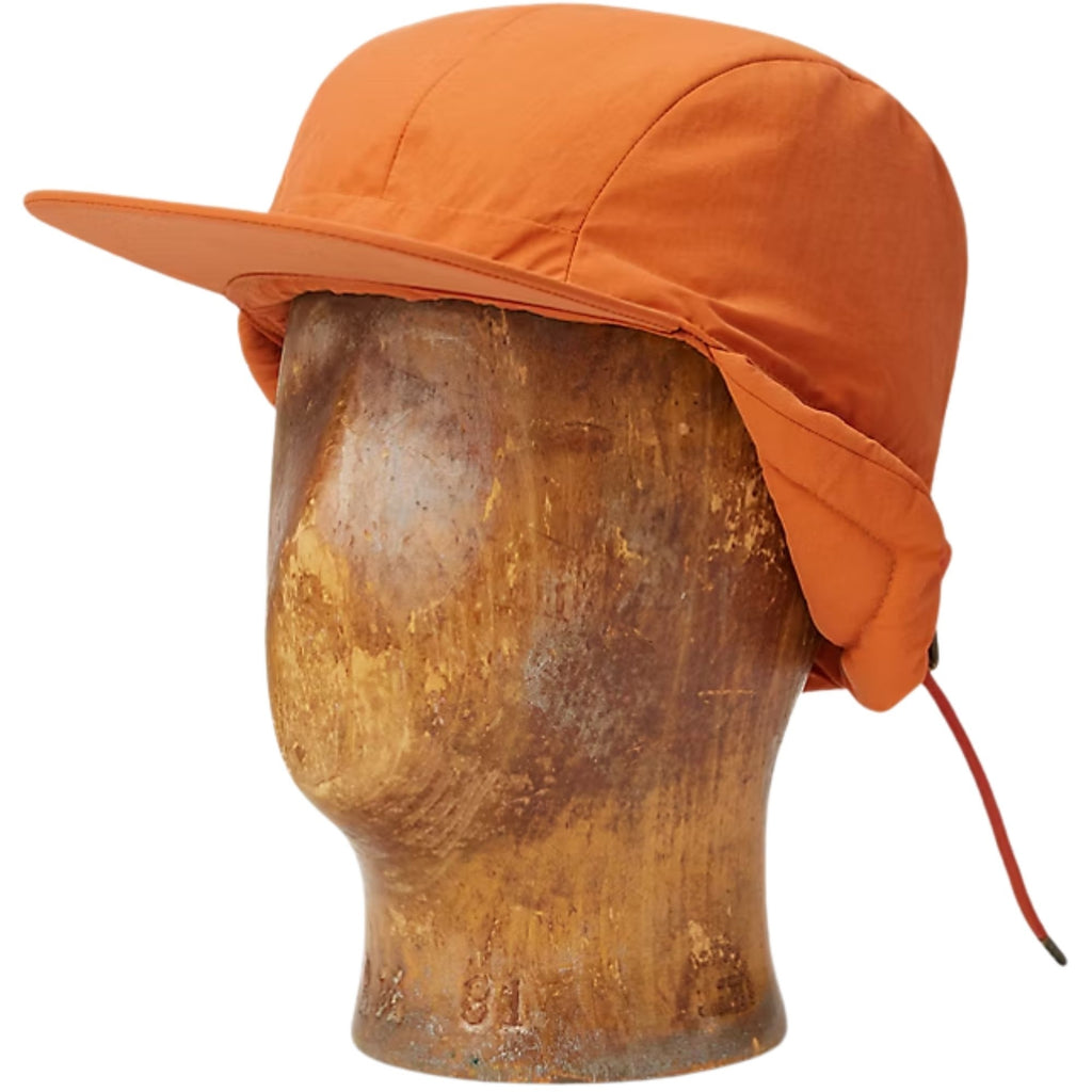 Quilted Earflap Cap - Orange