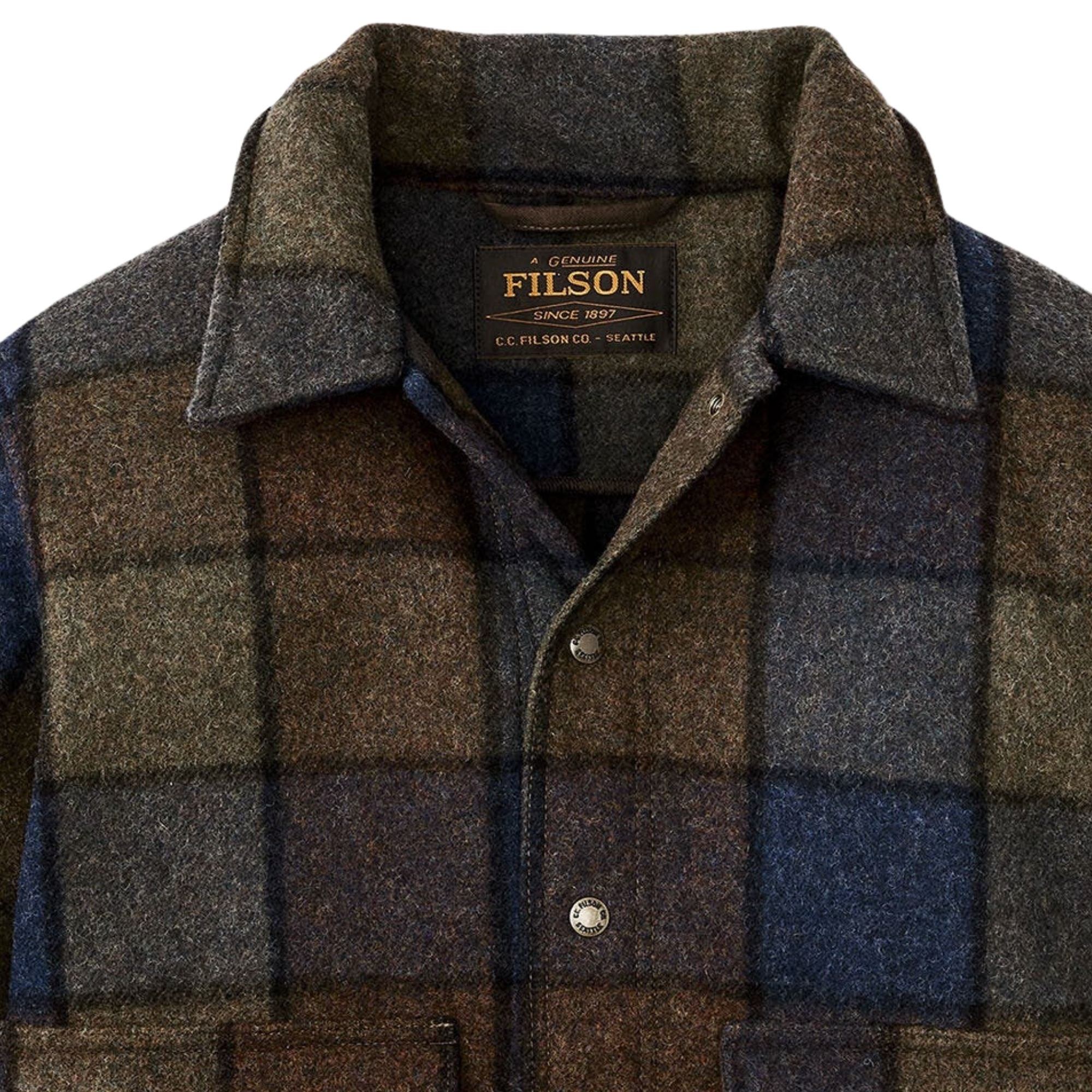 Filson Mackinaw Wool Work Jacket - Multi Check – Stuarts London