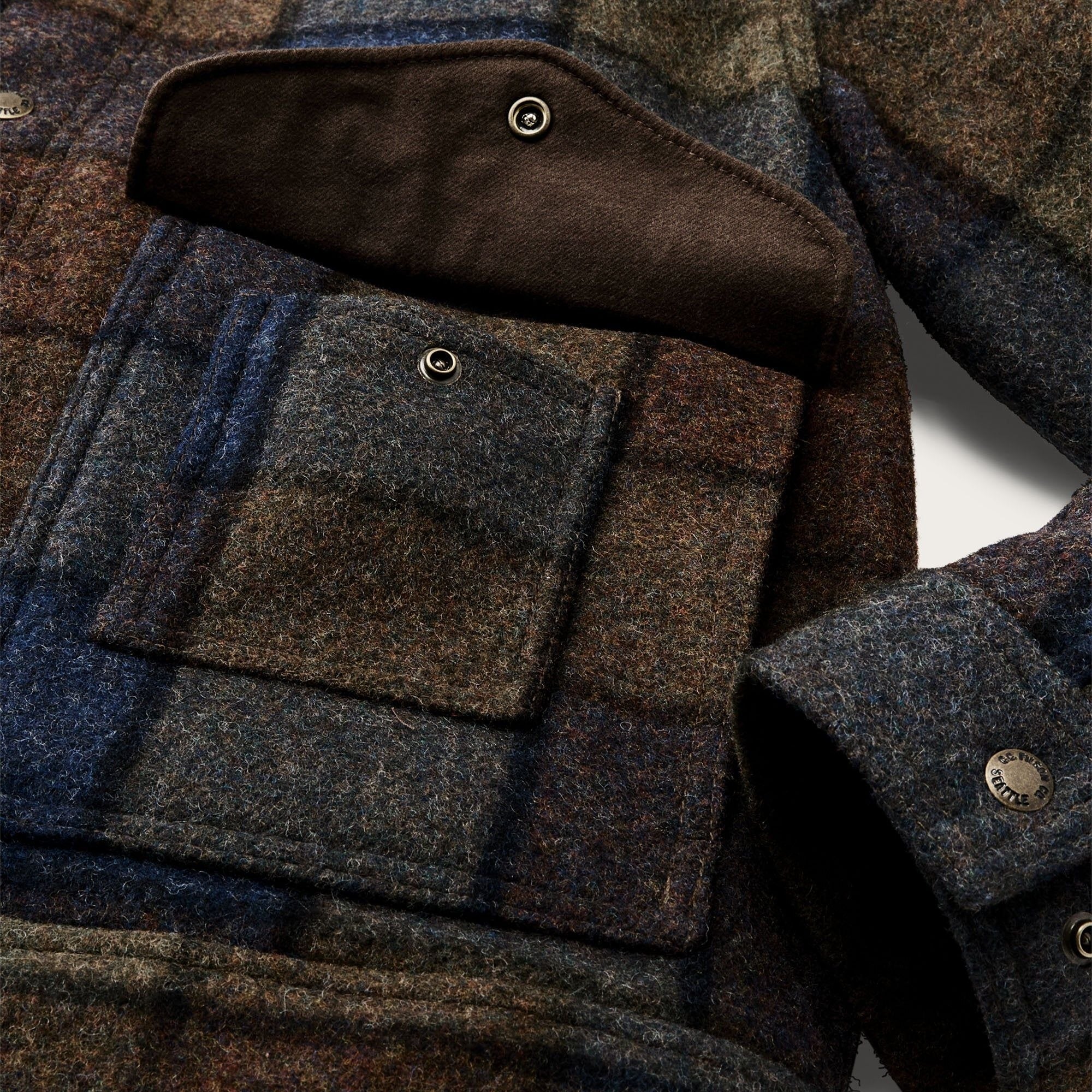 Filson Mackinaw Wool Work Jacket - Multi Check – Stuarts London
