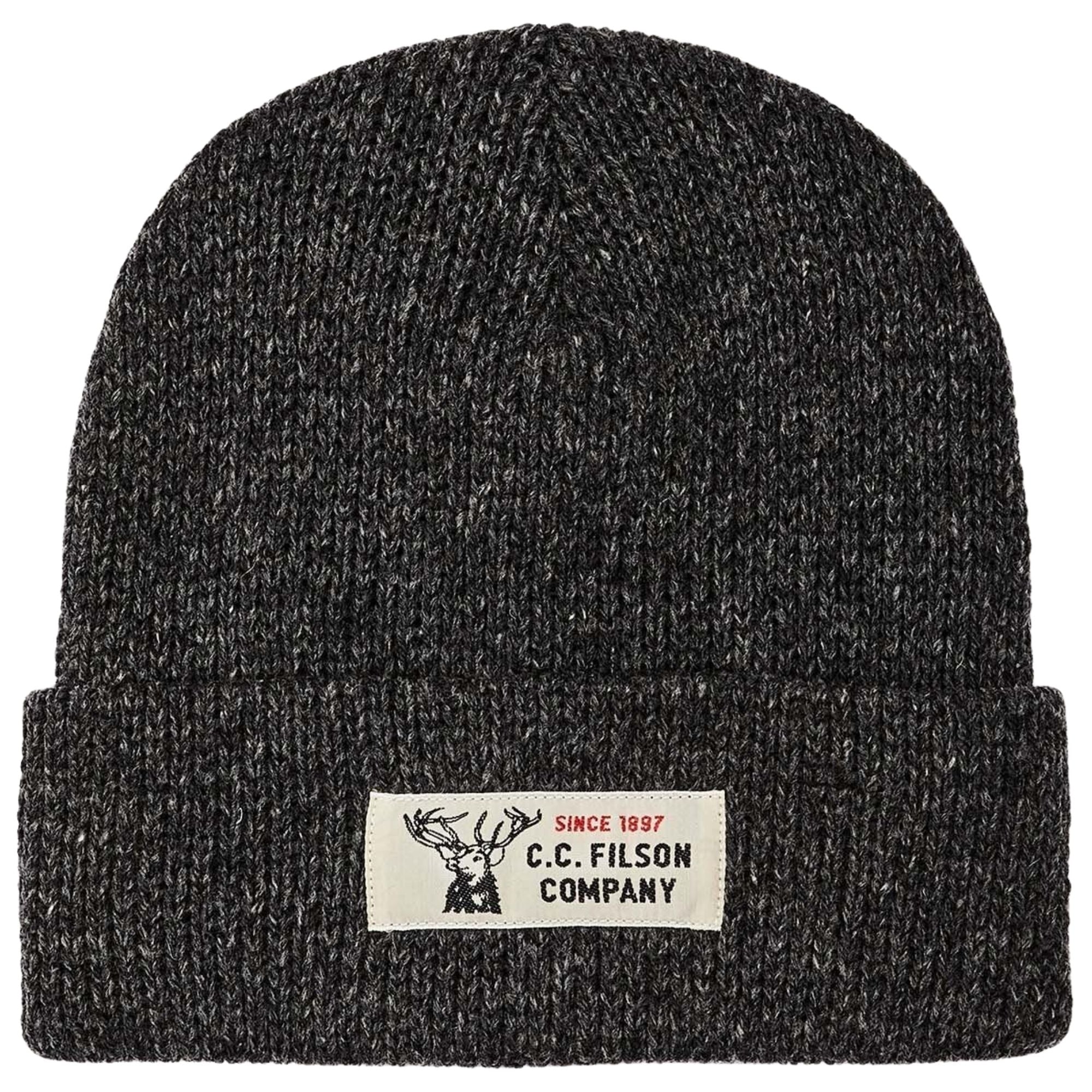 Lined Ragg Wool Beanie - Charcoal