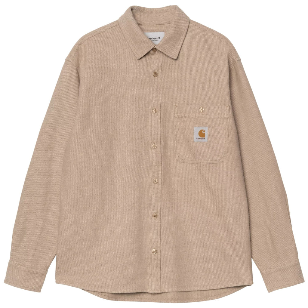 Carhartt WIP Long Sleeve Edgar Shirt - Peanut