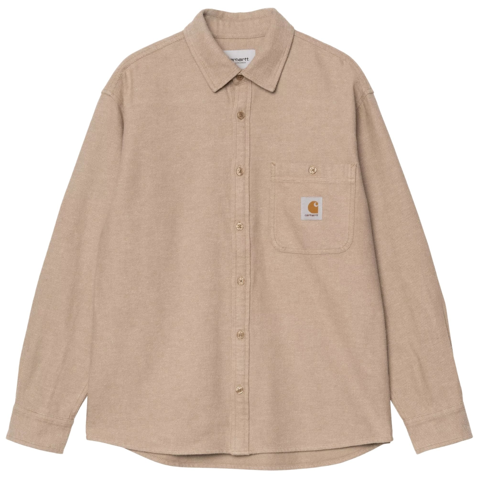 Carhartt WIP Long Sleeve Edgar Shirt - Peanut
