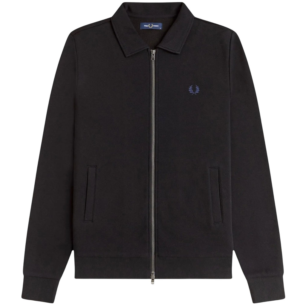 Zip Through Sweater - Black