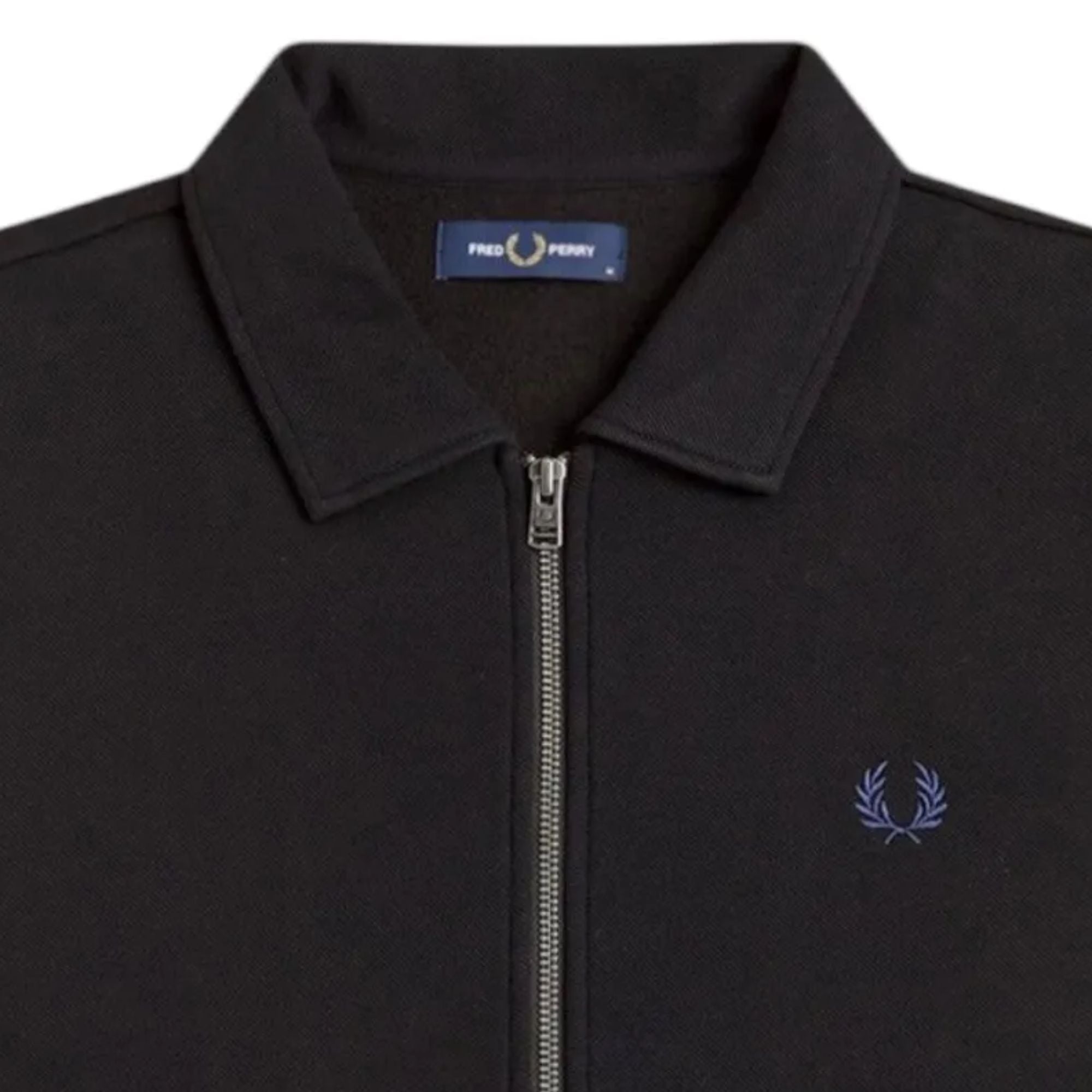 Zip Through Sweater - Black