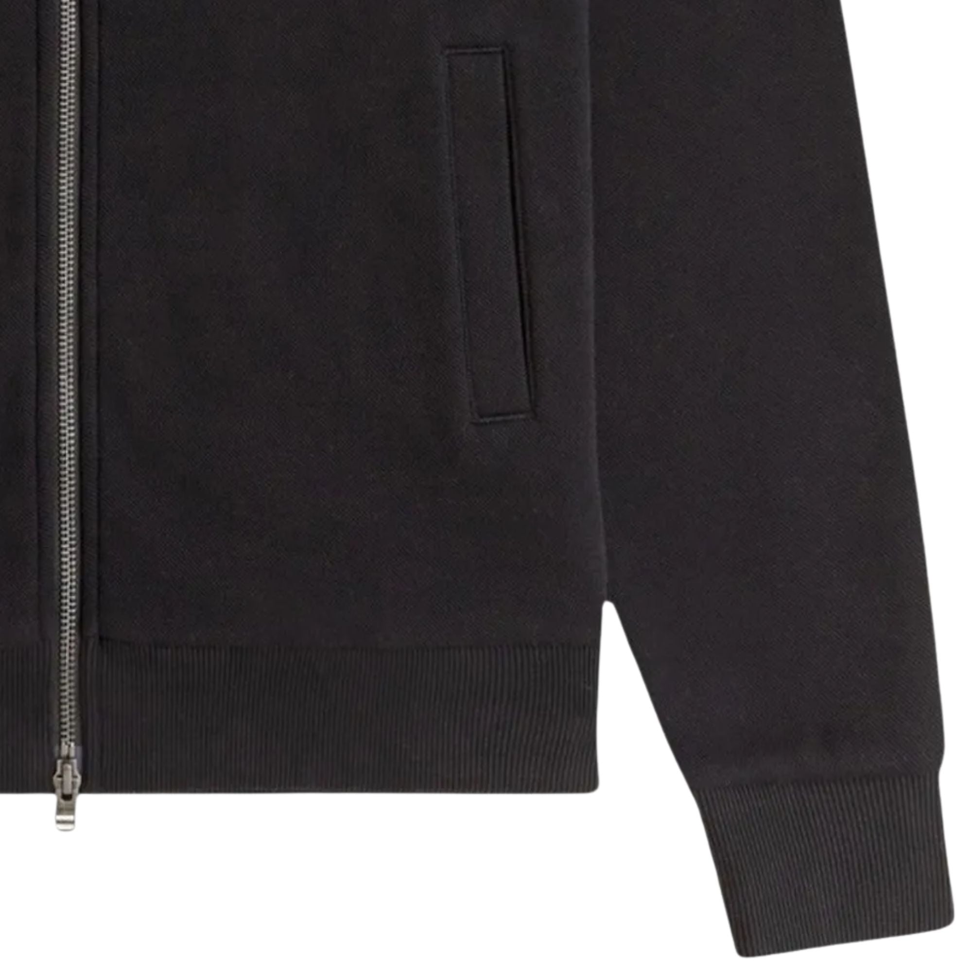 Zip Through Sweater - Black