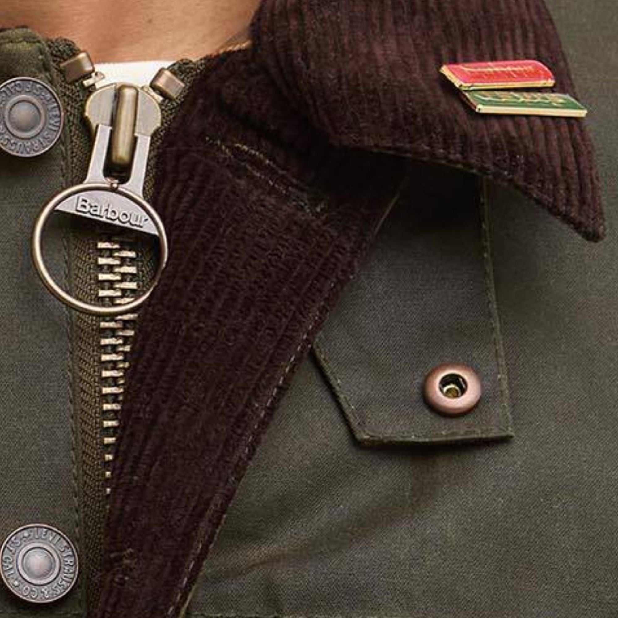 Barbour x Levis Type 2 Wax Jacket - Olive – Stuarts London