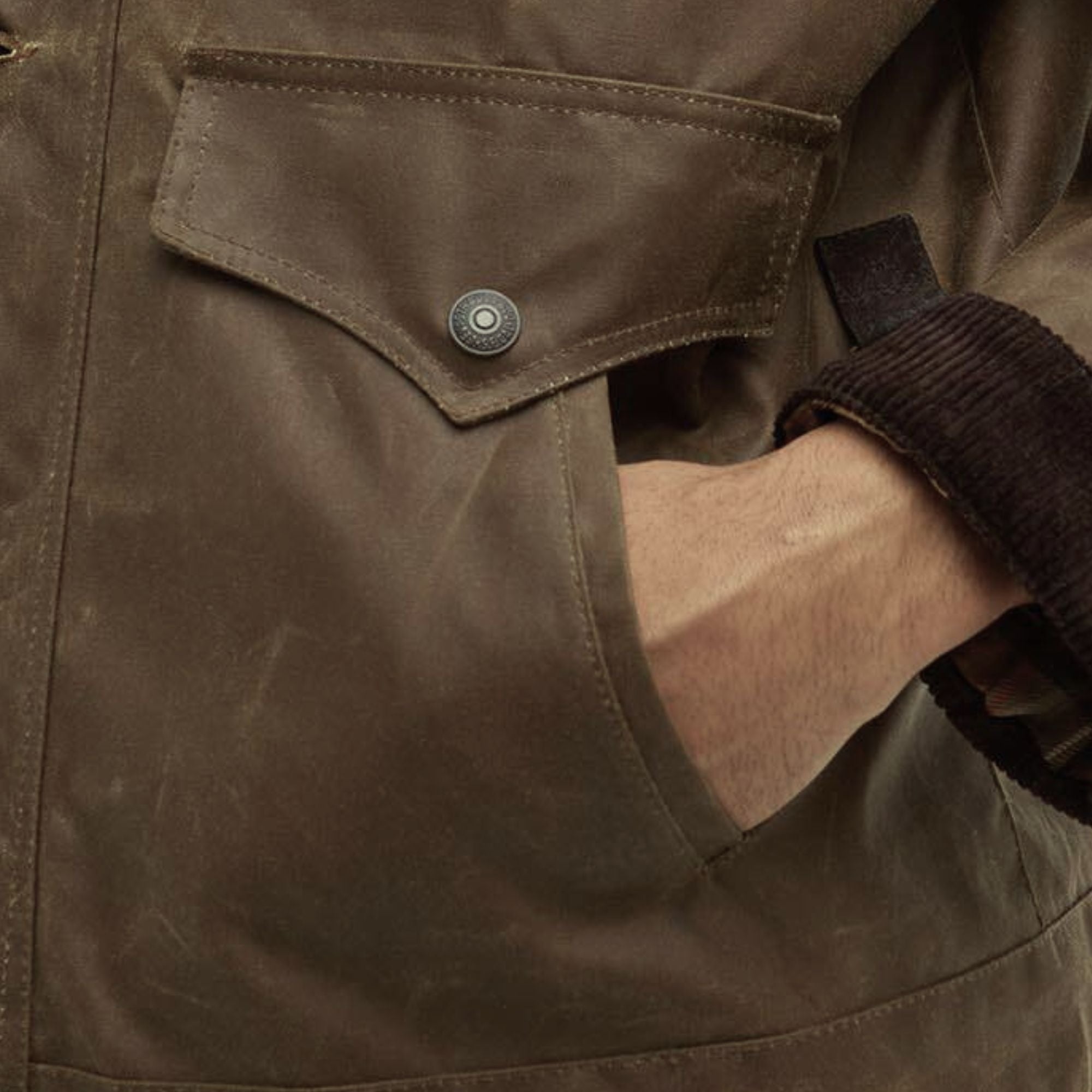 Barbour x Levis Spey Wax Jacket - Tan