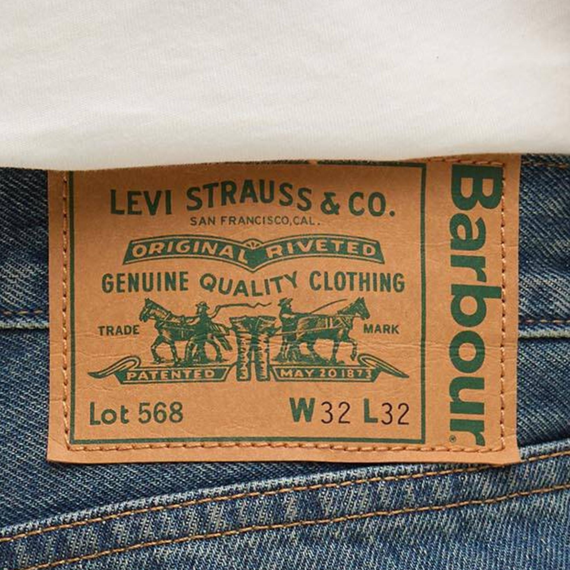 Barbour x Levi's 568 Jeans - Denim MTR0791-LEVIS – Stuarts London