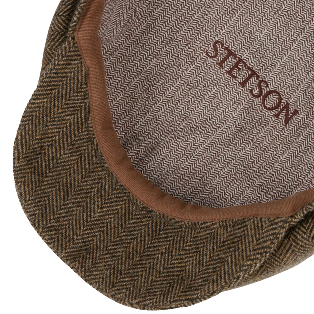 Hatteras Classic Wool Flat Cap - Brown