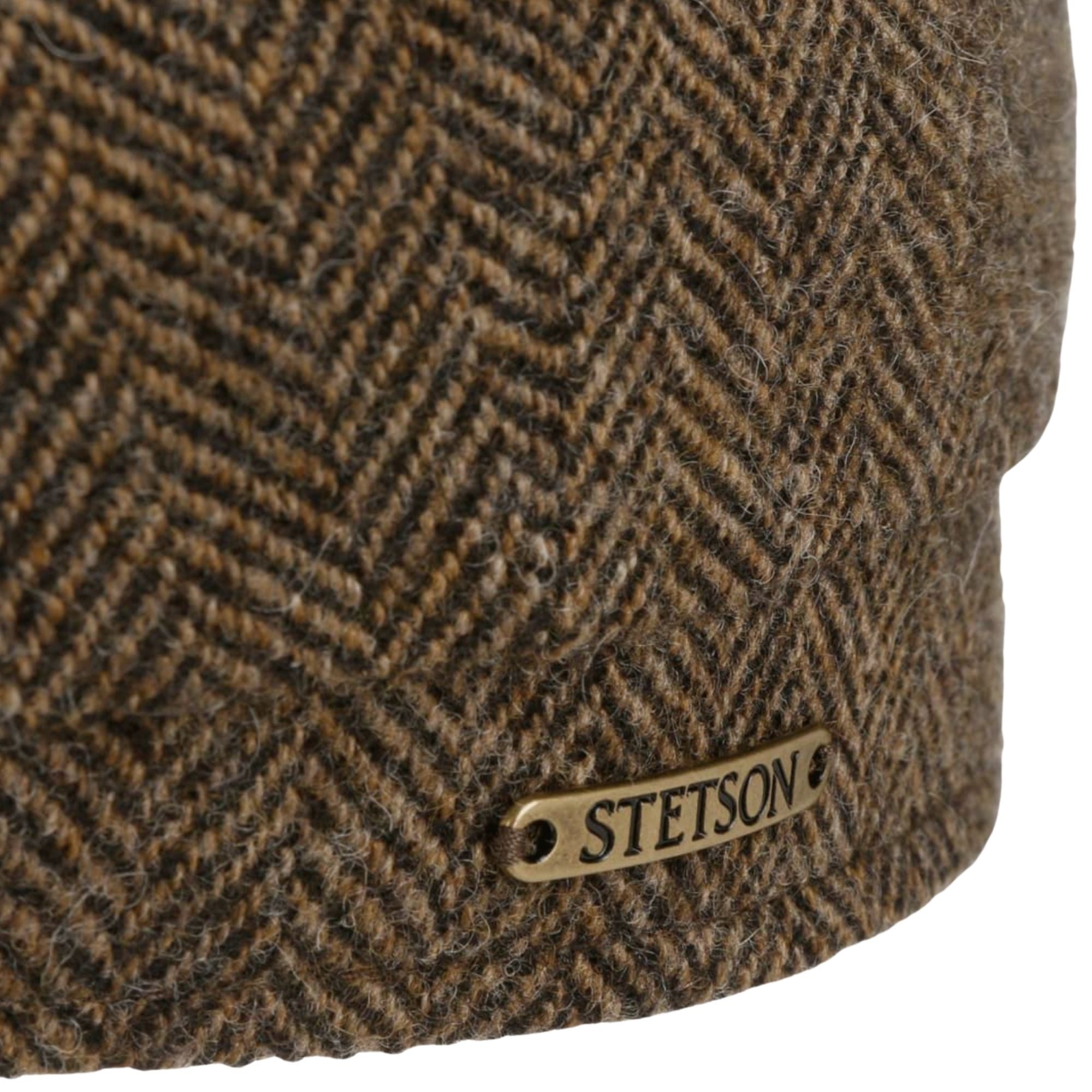Hatteras Classic Wool Flat Cap - Brown