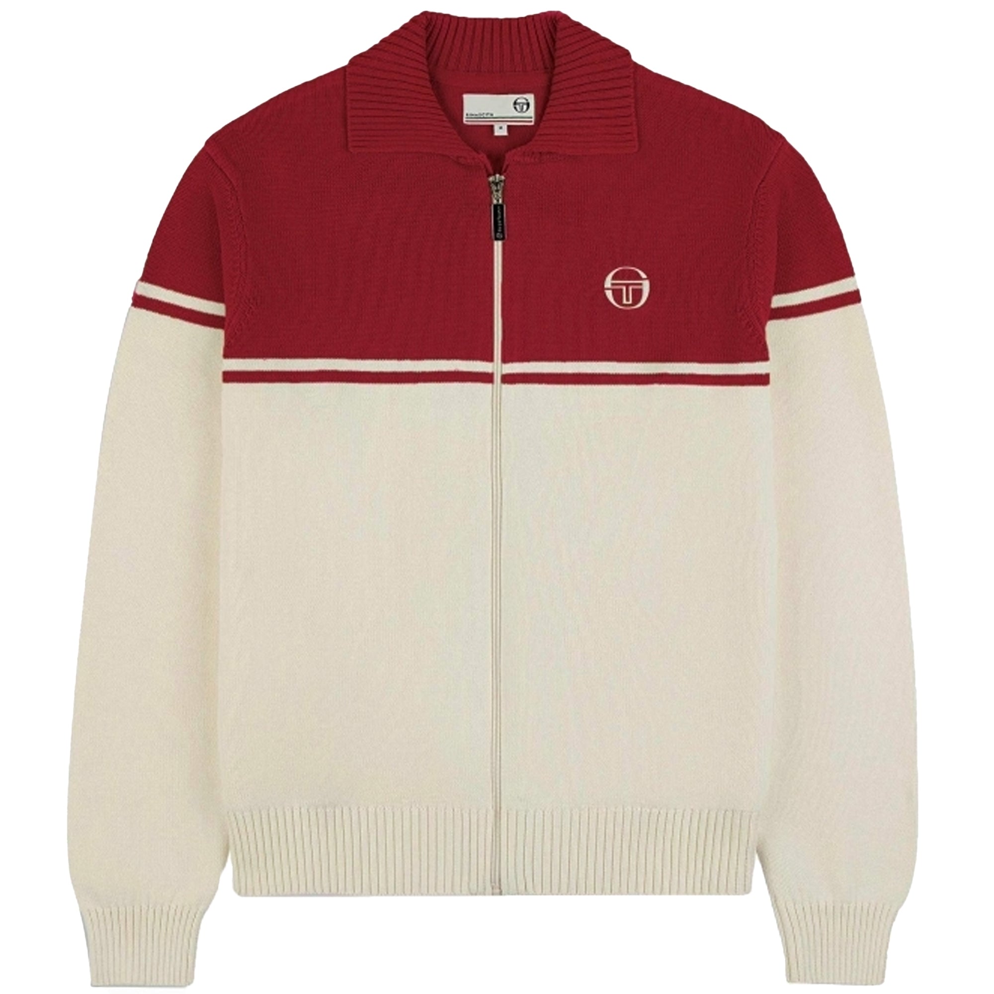x Stuarts Donato Knitted Track Top - Buttercream