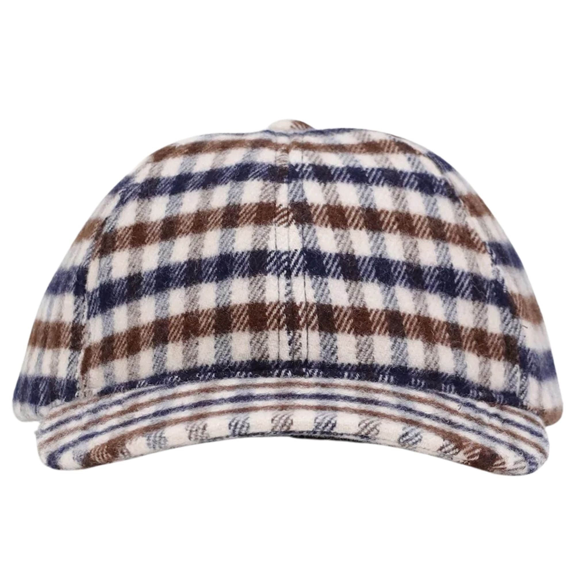 Wool Club Check Baseball Cap - House Check