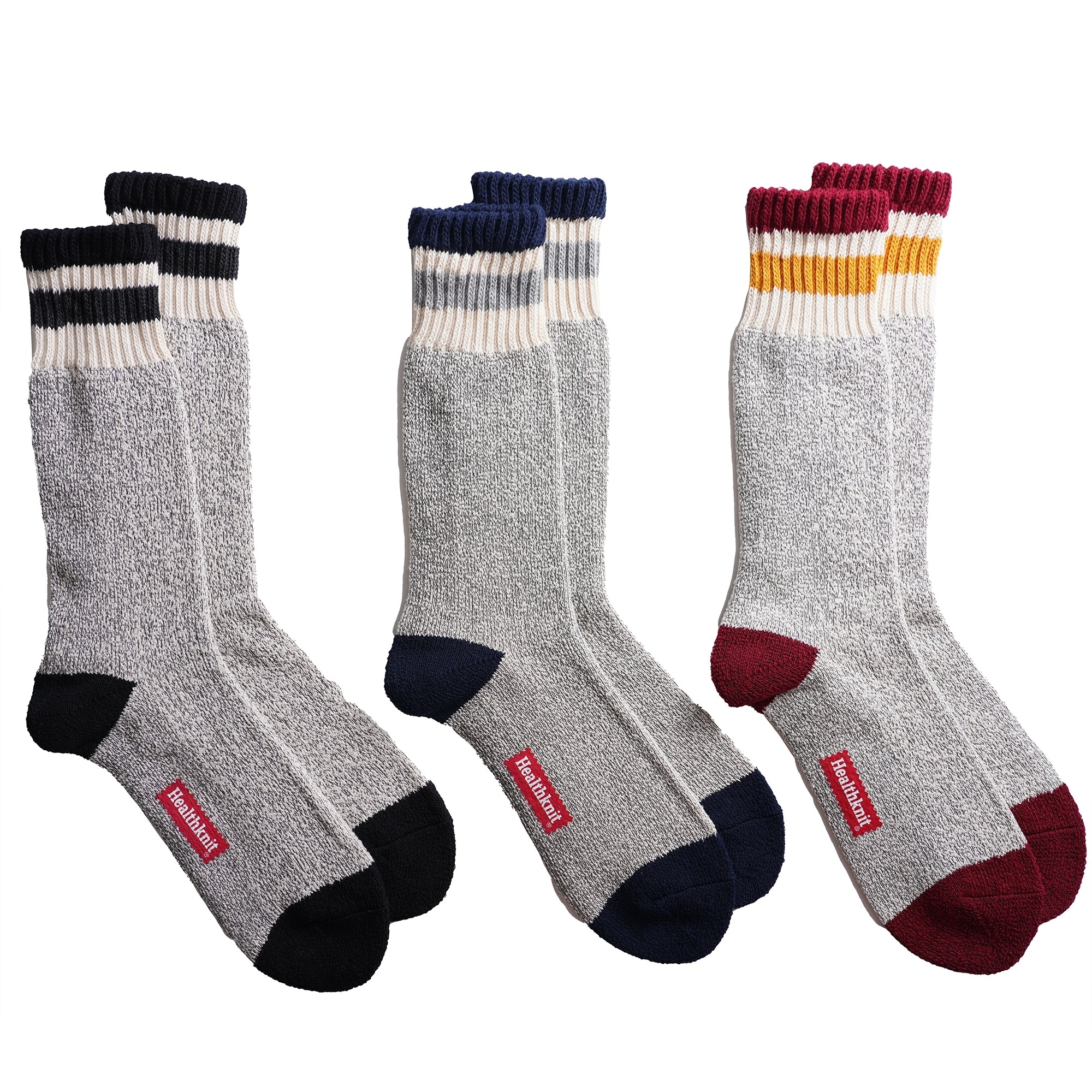 Healthknit 3 Pack Marl Socks - Marl Multi