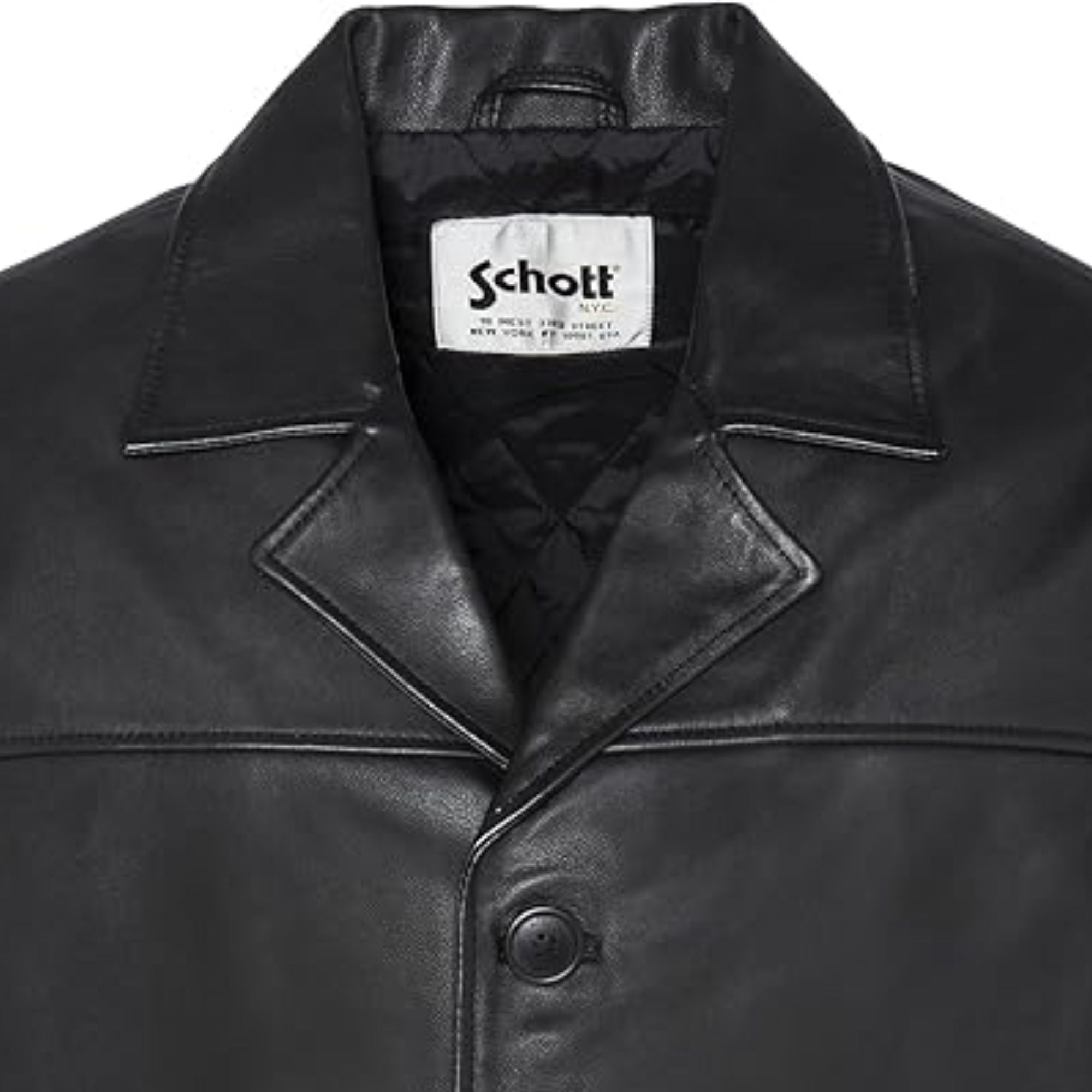 Schott NYC Maine 2 Leather Jacket - Black LCMAINE2 – Stuarts London