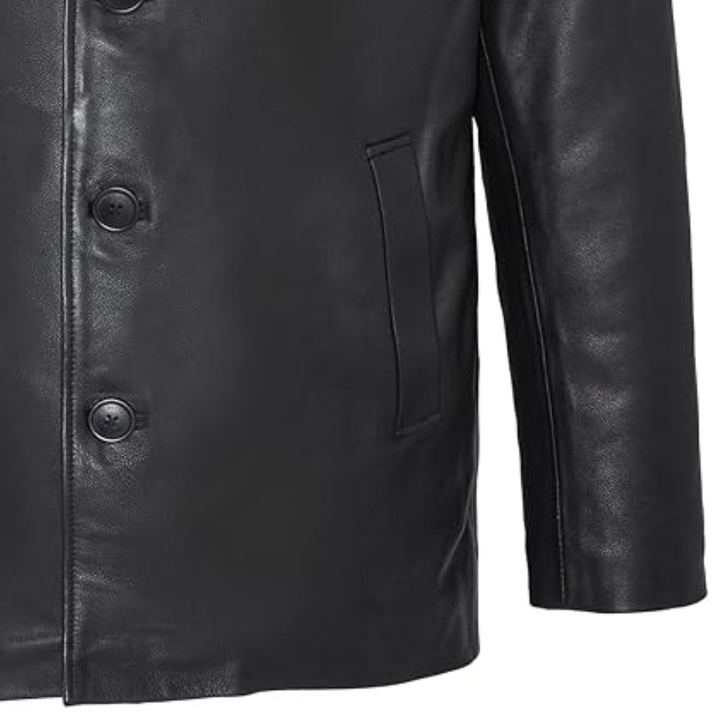 Maine 2 Leather Jacket - Black