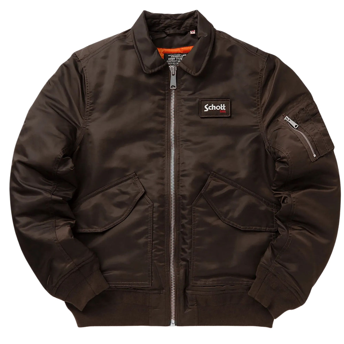 Schott CWU Bomber Jacket - Brown 210100RS-BRN – Stuarts London