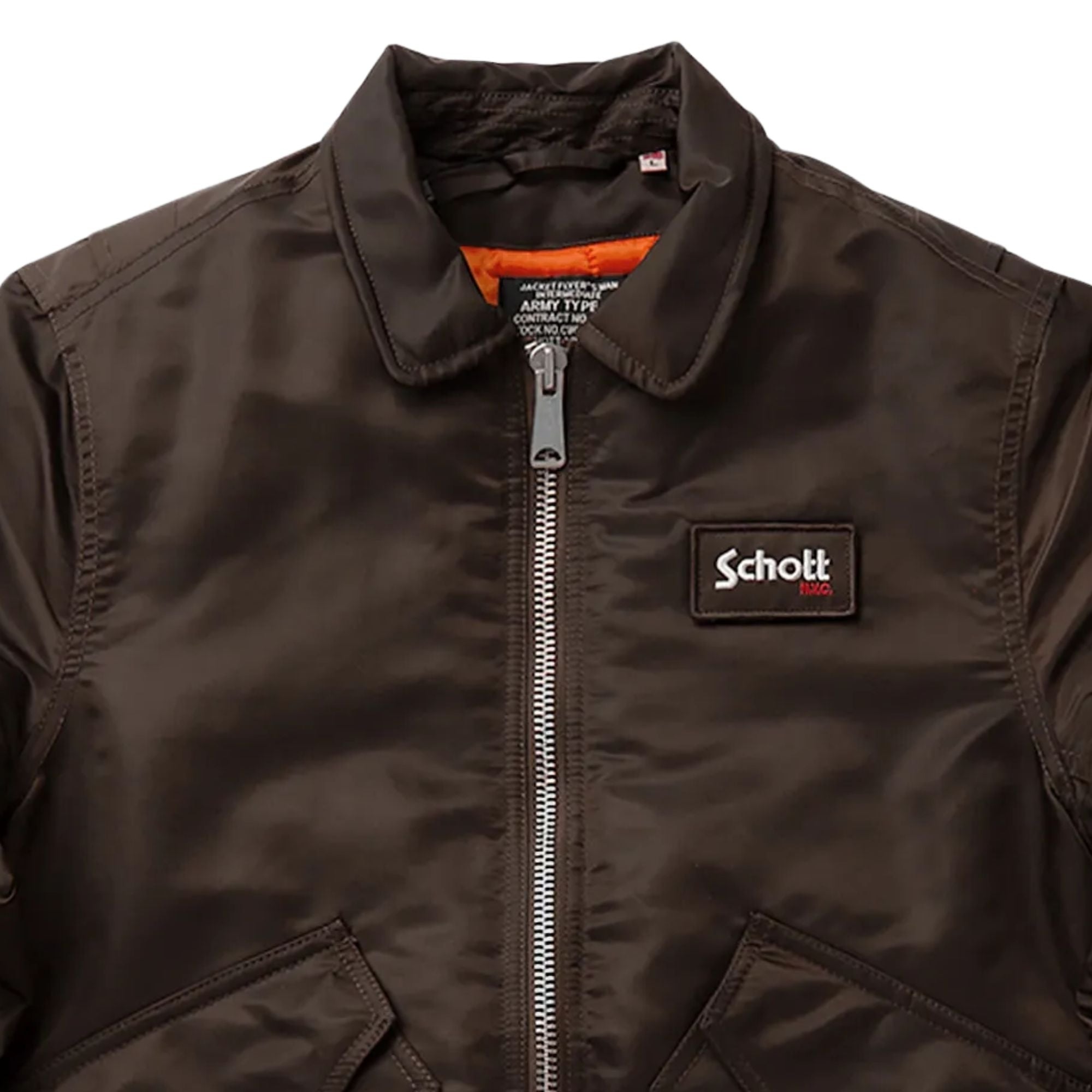 Schott CWU Bomber Jacket - Brown 210100RS-BRN – Stuarts London