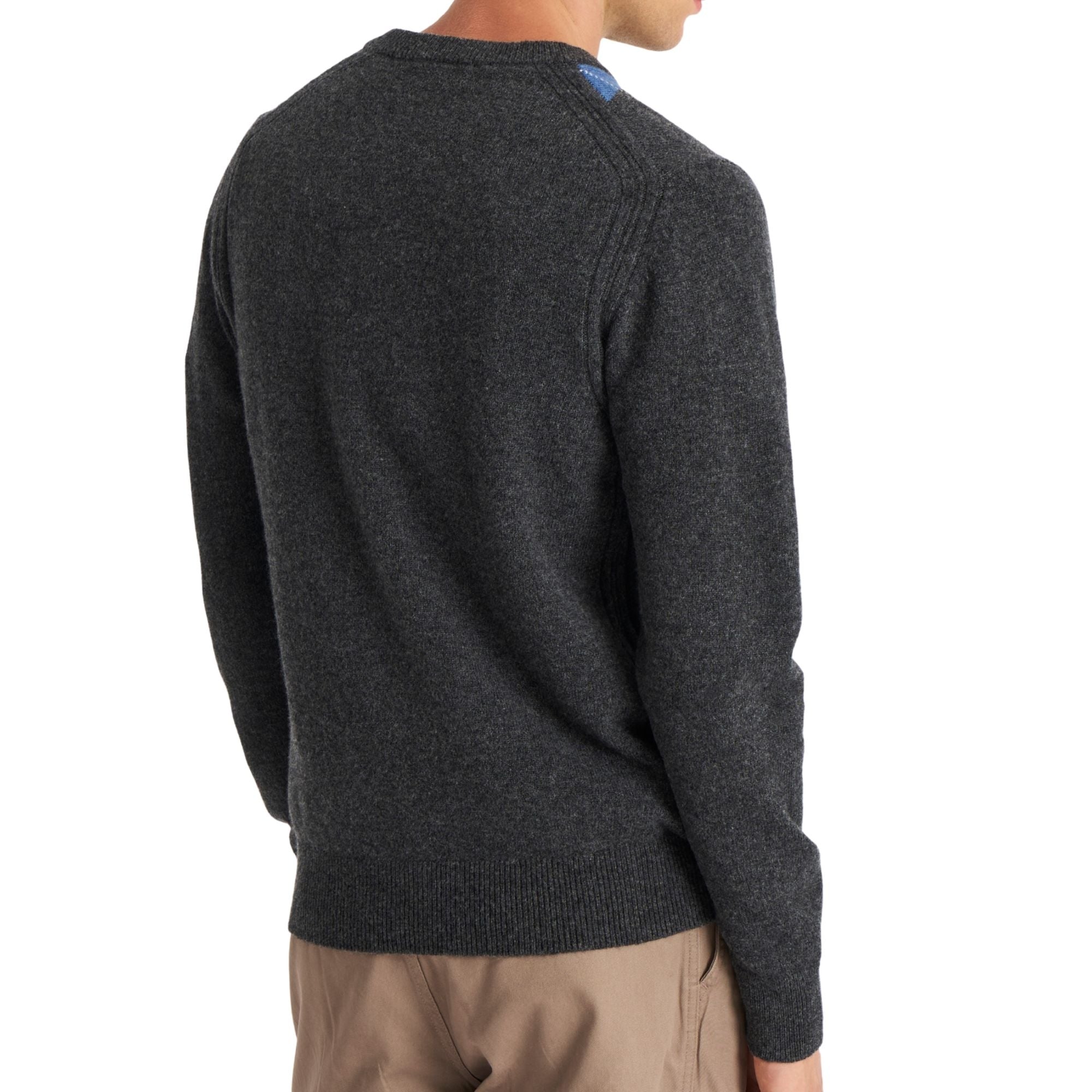 Argyle Jumper - Charcoal