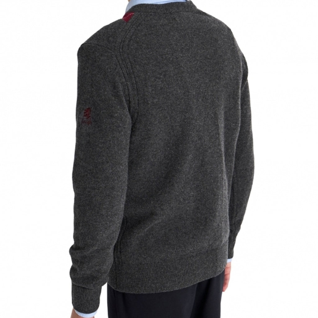 Argyle Jumper - Charcoal