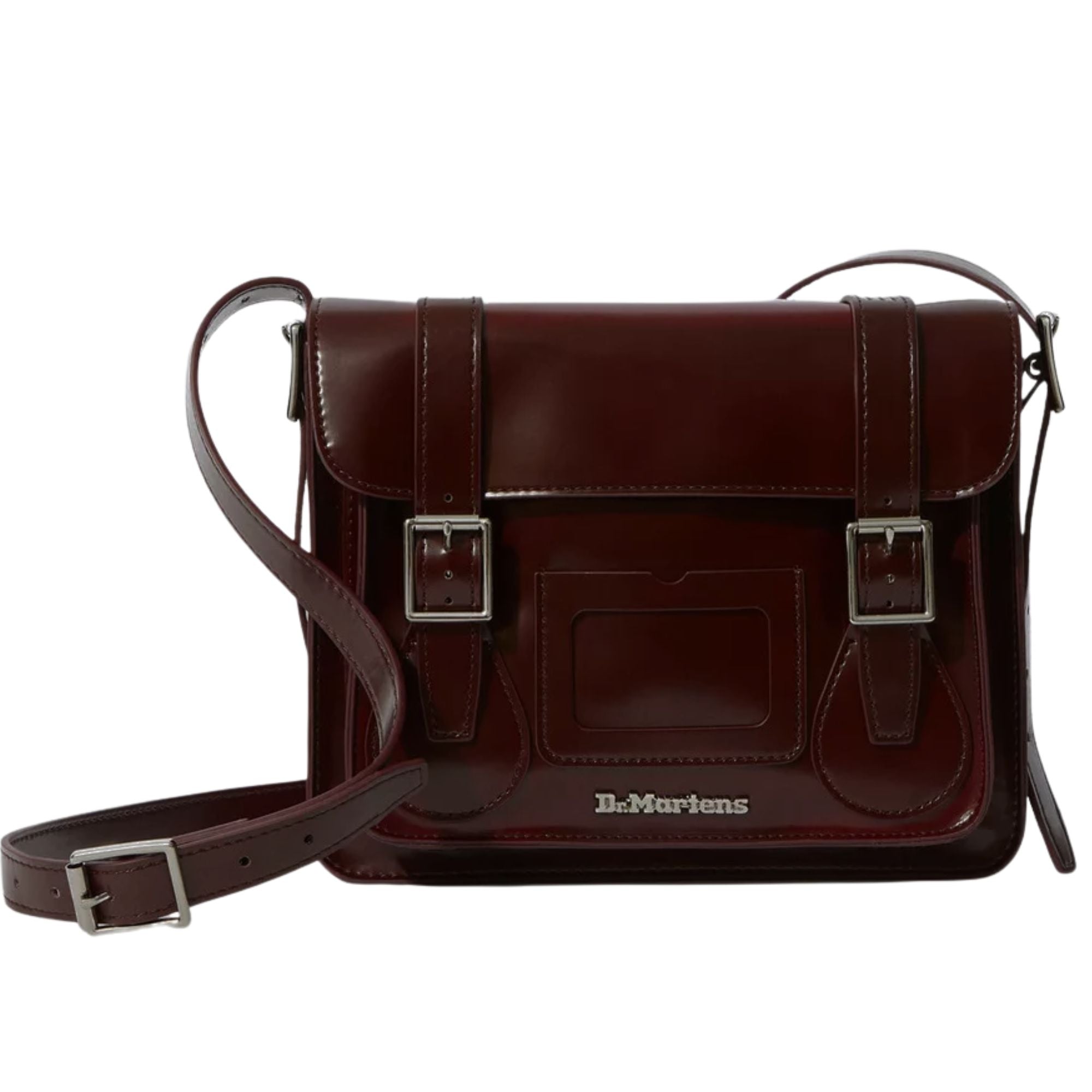 11 Inch Vegan Kiev Satchel - Cherry Brown