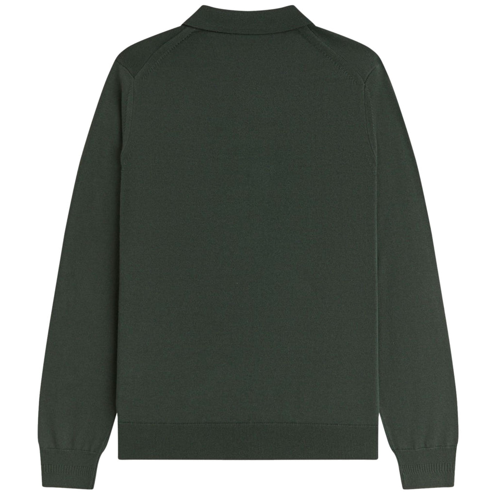 Classic Knitted Long Sleeve Shirt - Court Green