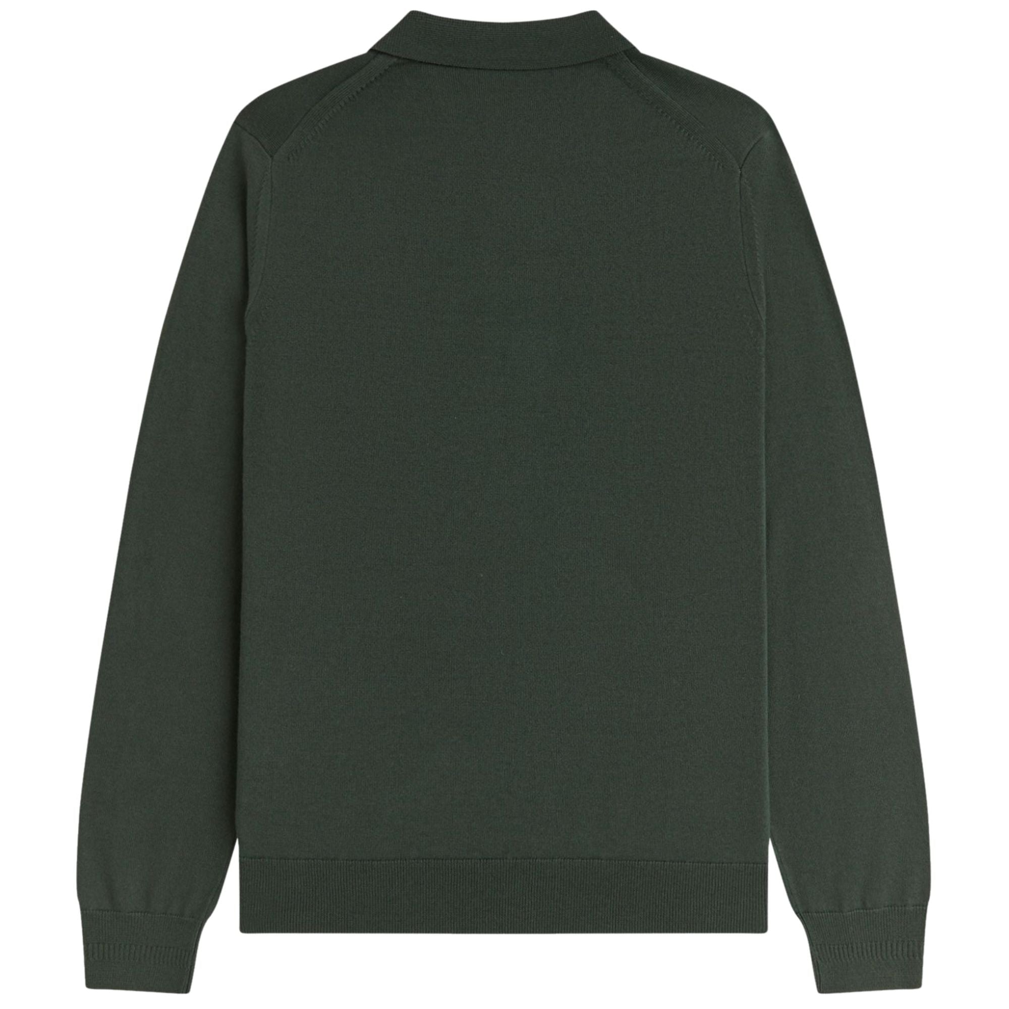 Classic Knitted Long Sleeve Shirt - Court Green