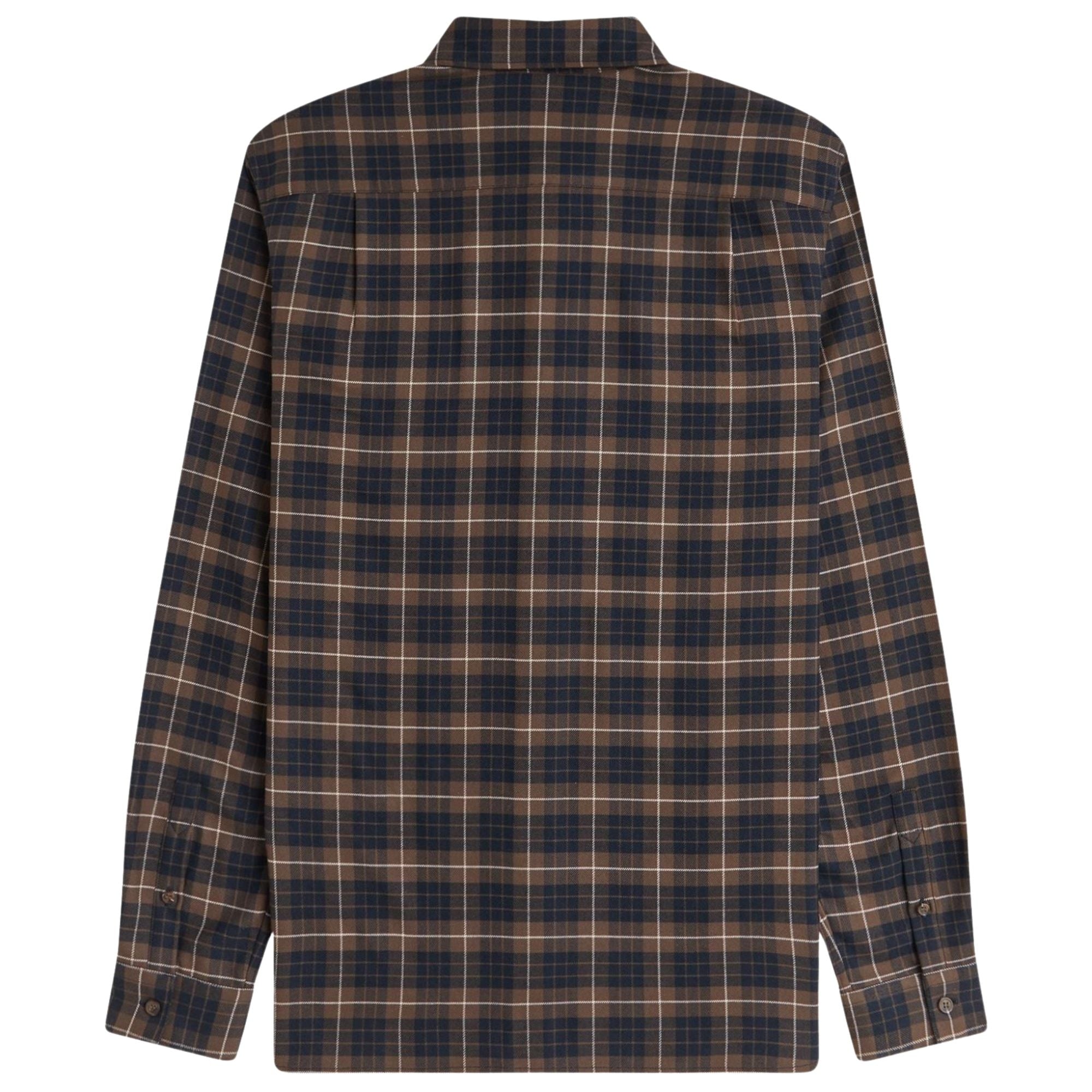 Brushed Twill Tartan Shirt - Tobacco