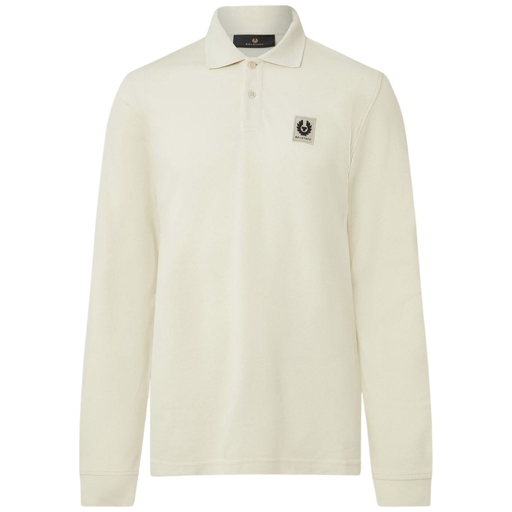 Long Sleeve Polo Shirt - Silver Birch
