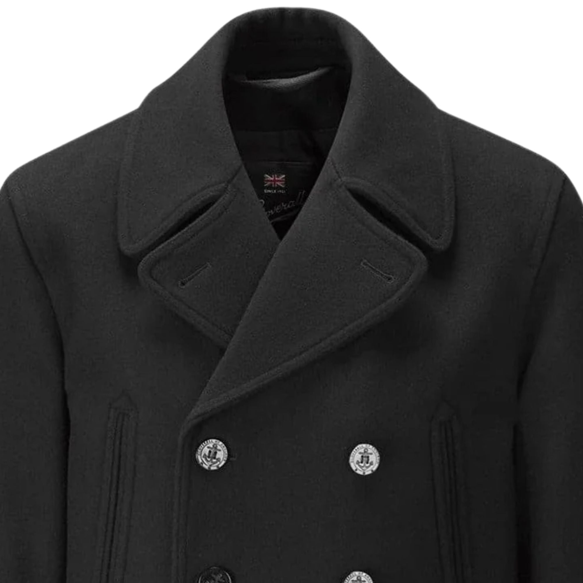Churchill Peacoat - Black