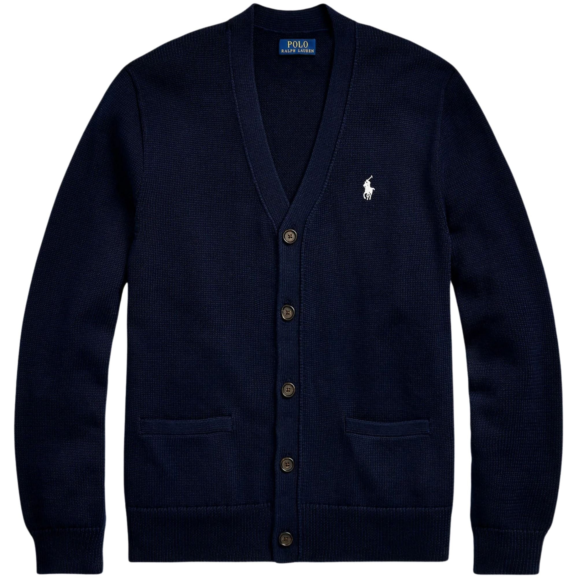 Polo Ralph Lauren ネイビー カーディガン Polo Ralph Lauren V-Neck Cardigan - Navy – Stuarts London