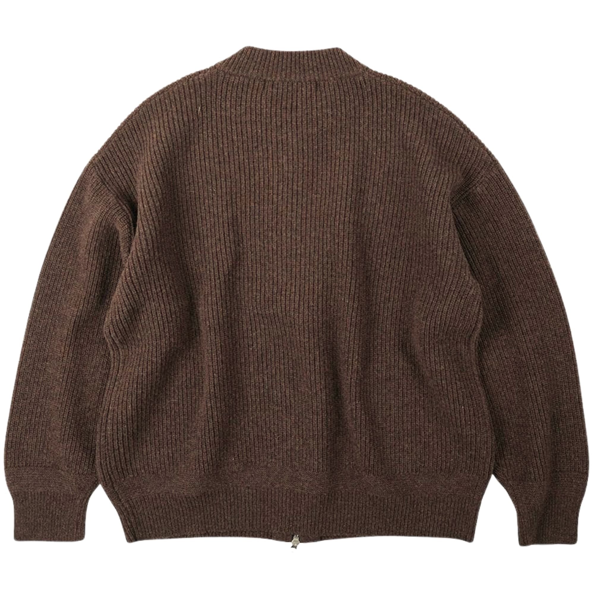 FrizmWORKS Wool Deck Zip Up Cardigan - Choco Brown – Stuarts London
