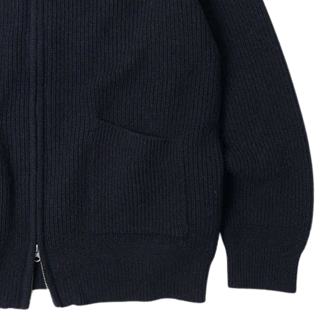 FrizmWORKS Wool Deck Zip Up Cardigan - Navy