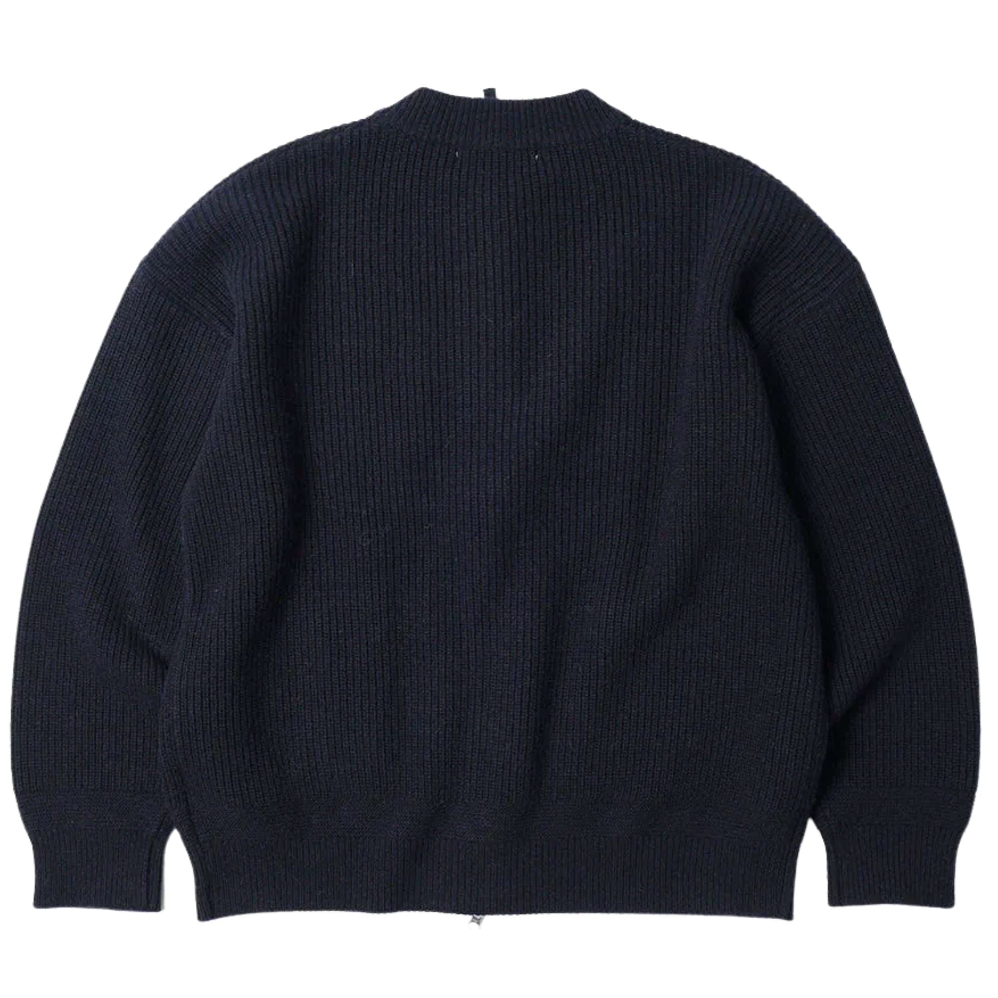 FrizmWORKS Wool Deck Zip Up Cardigan - Navy