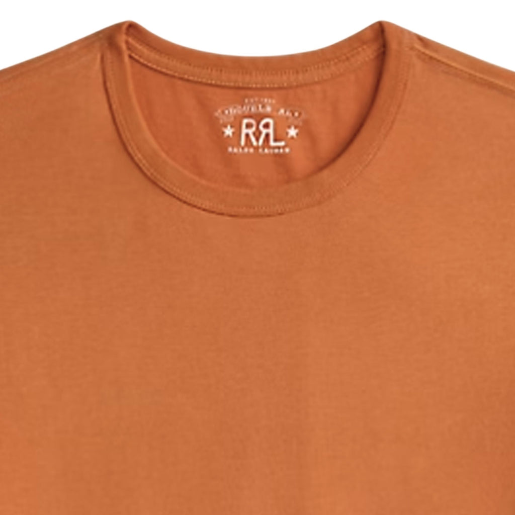Garment-Dyed Crewneck T-Shirt - Orange