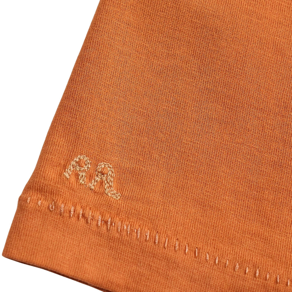 Garment-Dyed Crewneck T-Shirt - Orange