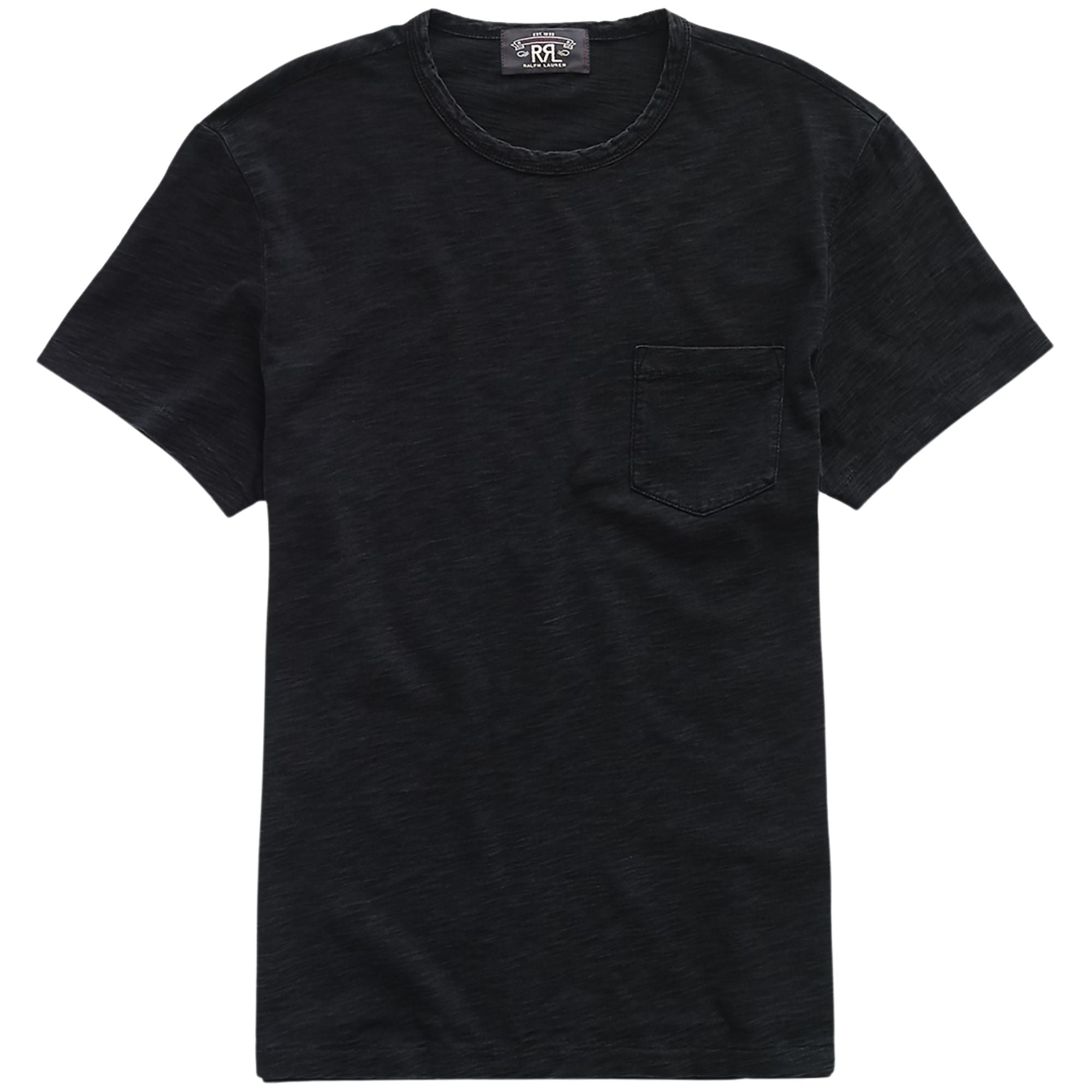 RRL by Ralph Lauren Indigo Jersey Pocket T-Shirt - Black Indigo