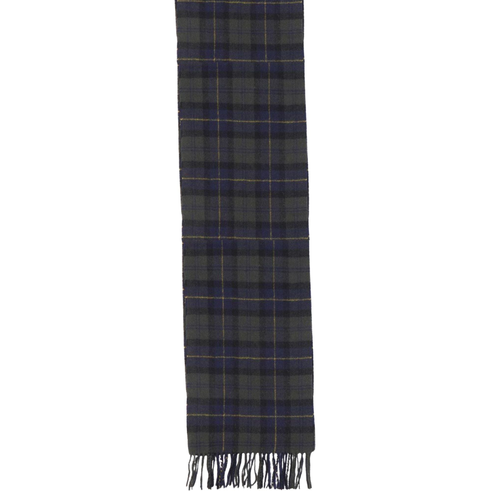 Tartan Lambswool Scarf - Olive
