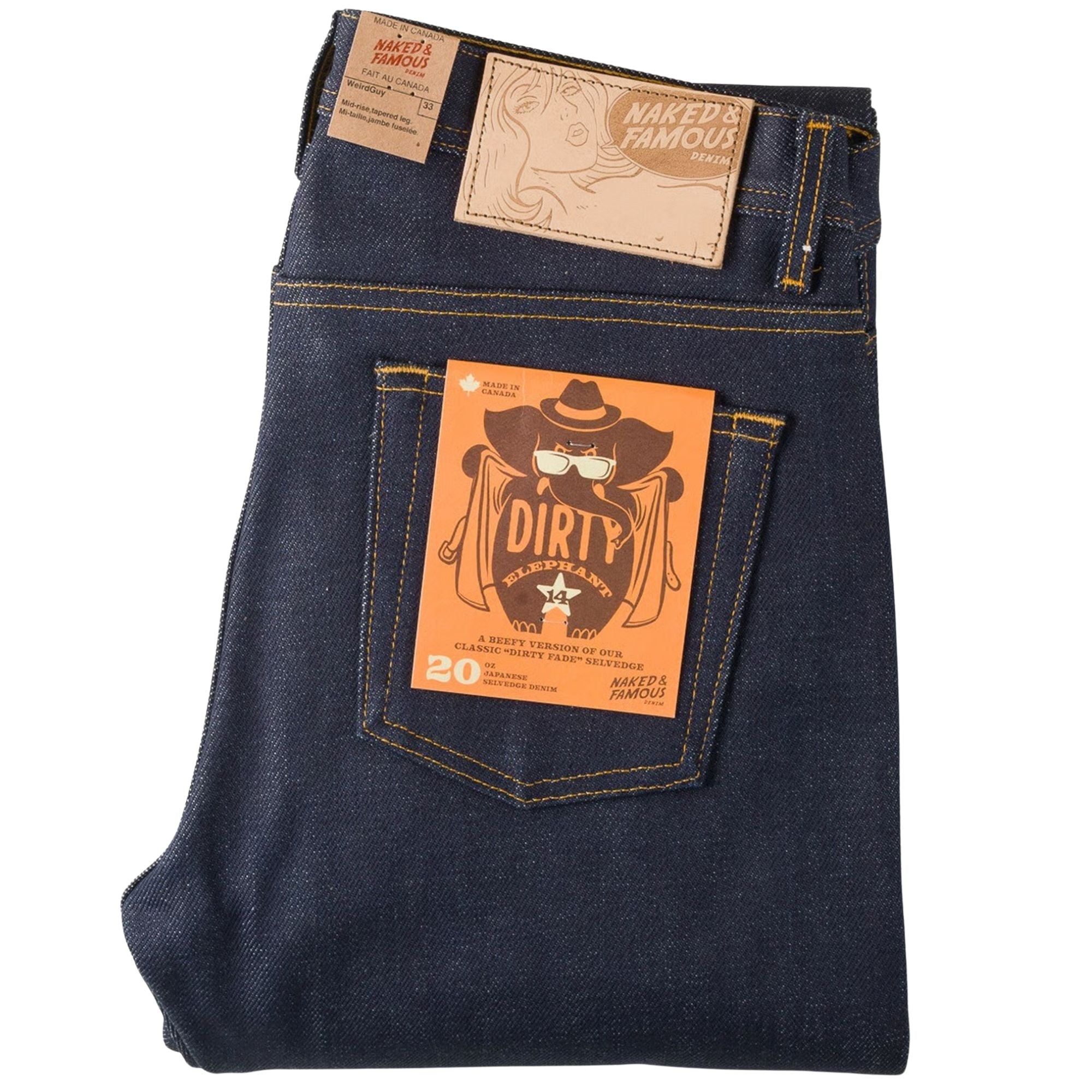 Weird Guy Elephant 14 "Dirty Elephant" - Indigo