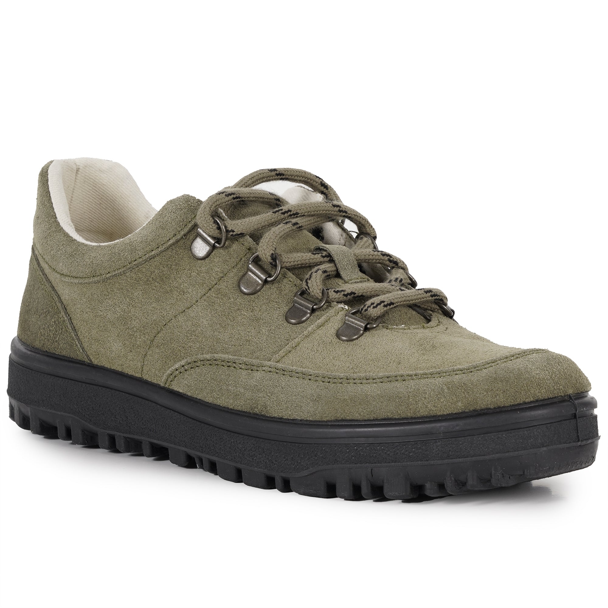 Trampky Suede Trainer - Khaki Green