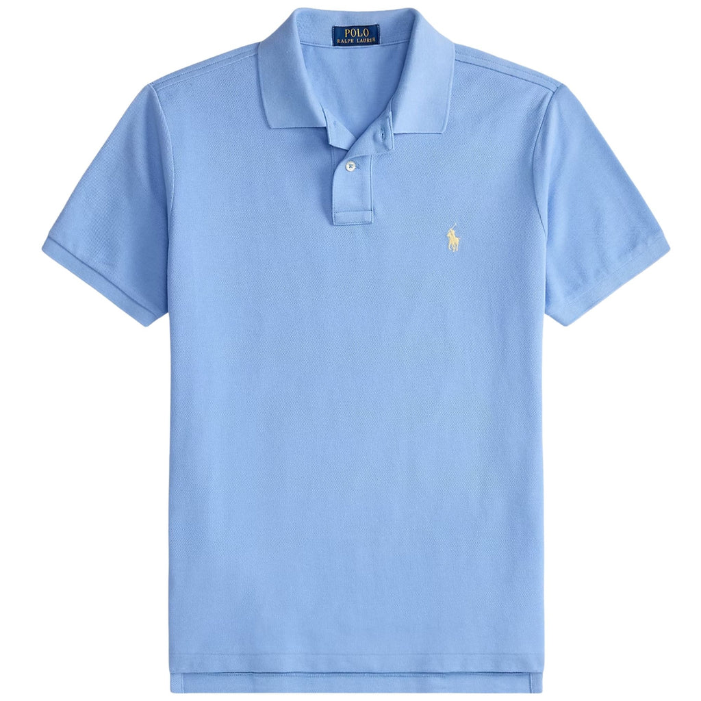 The Iconic Mesh Polo Shirt - Sky Blue