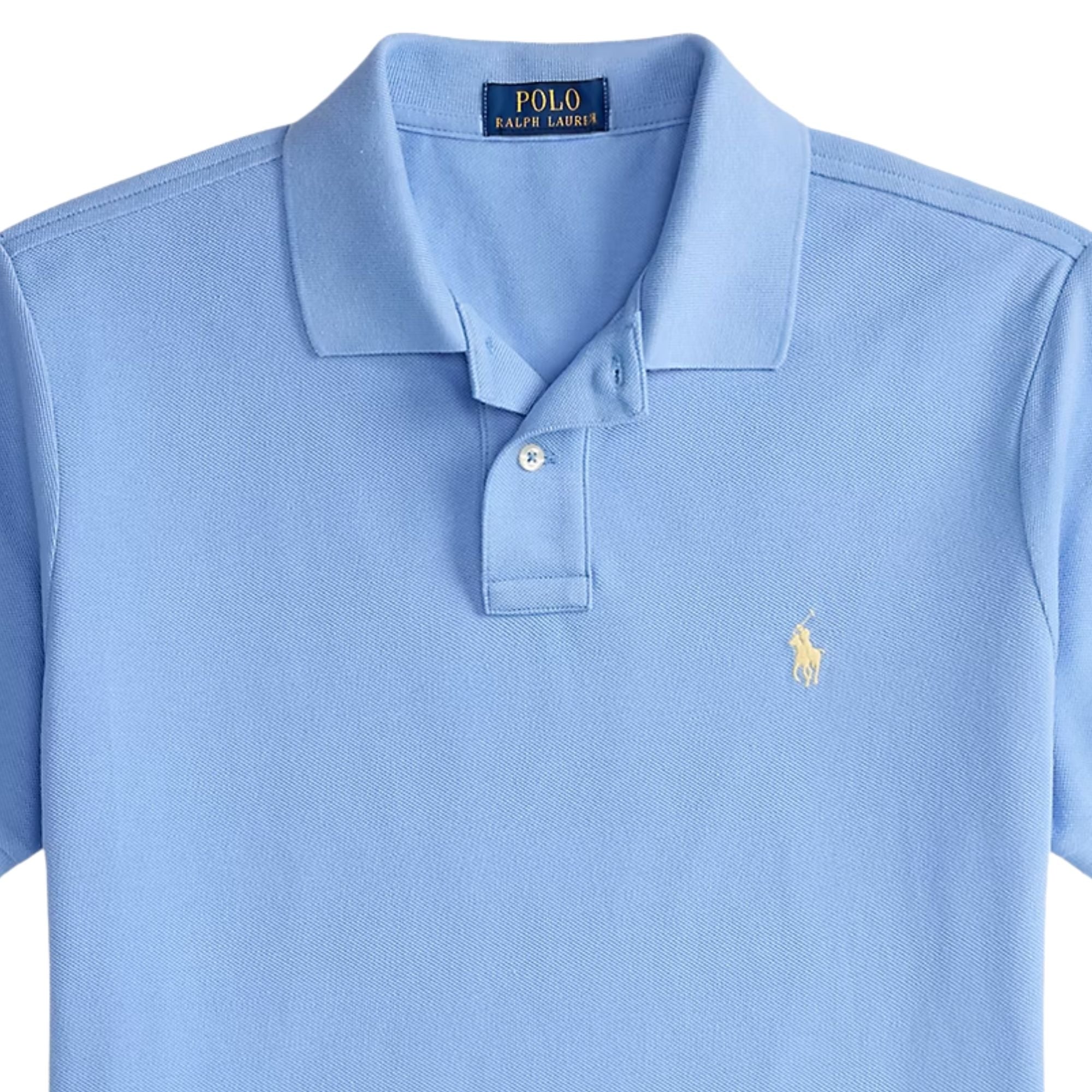 Polo Ralph Lauren The Iconic Mesh Polo Shirt - Sky Blue – Stuarts